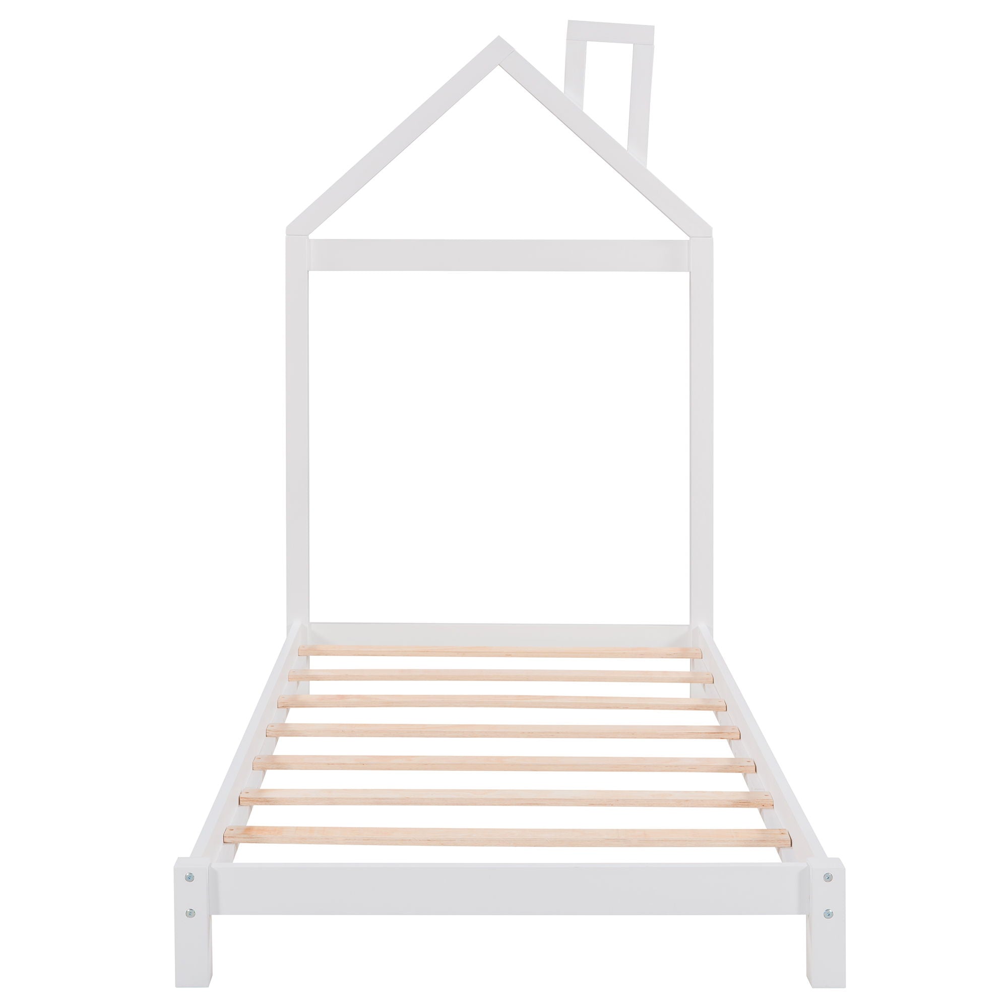 Platform Bed With House Shaped Headboard