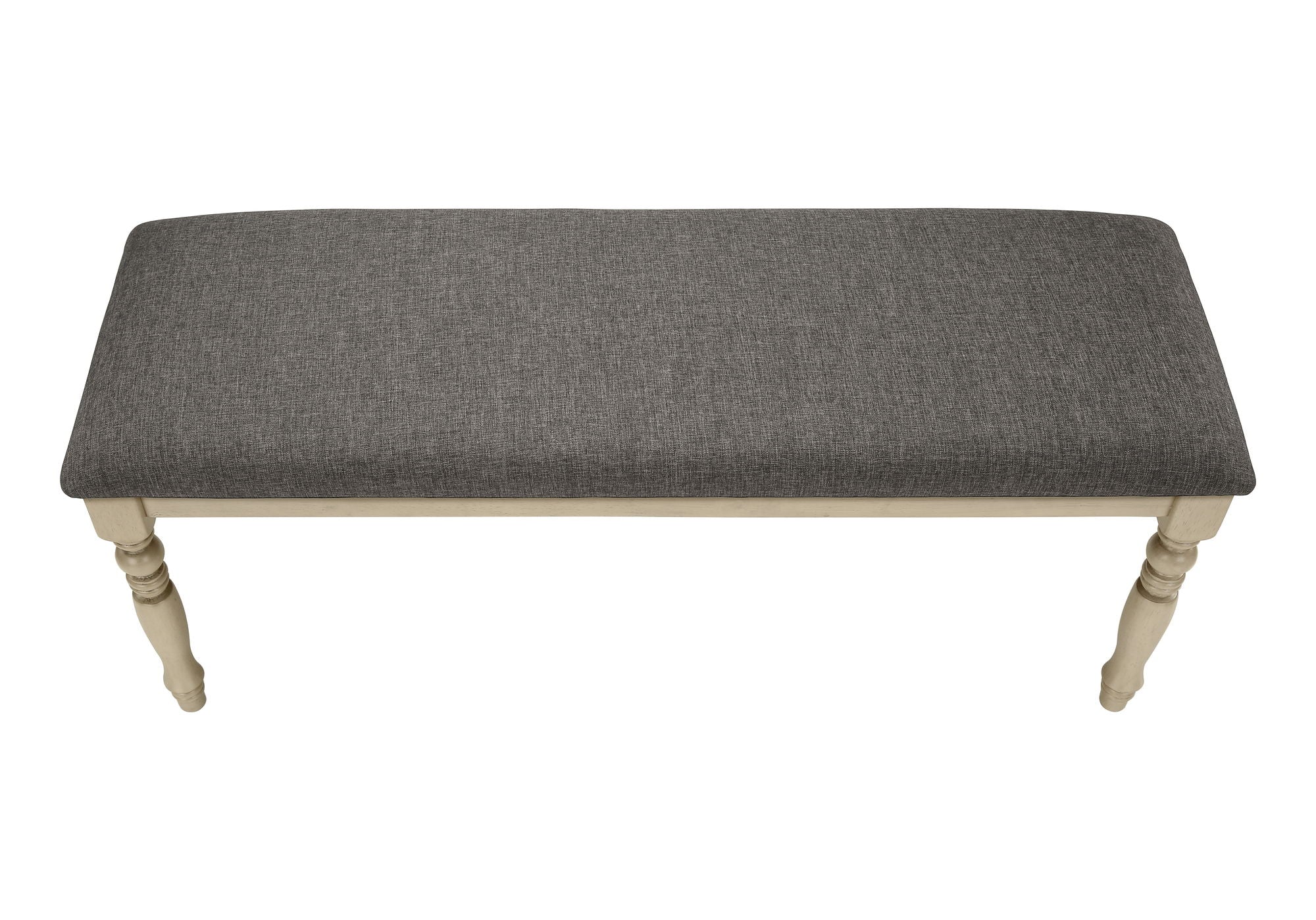 Bench, Rectangular, Upholstered, Transitional - Gray - Best Buy Furniture