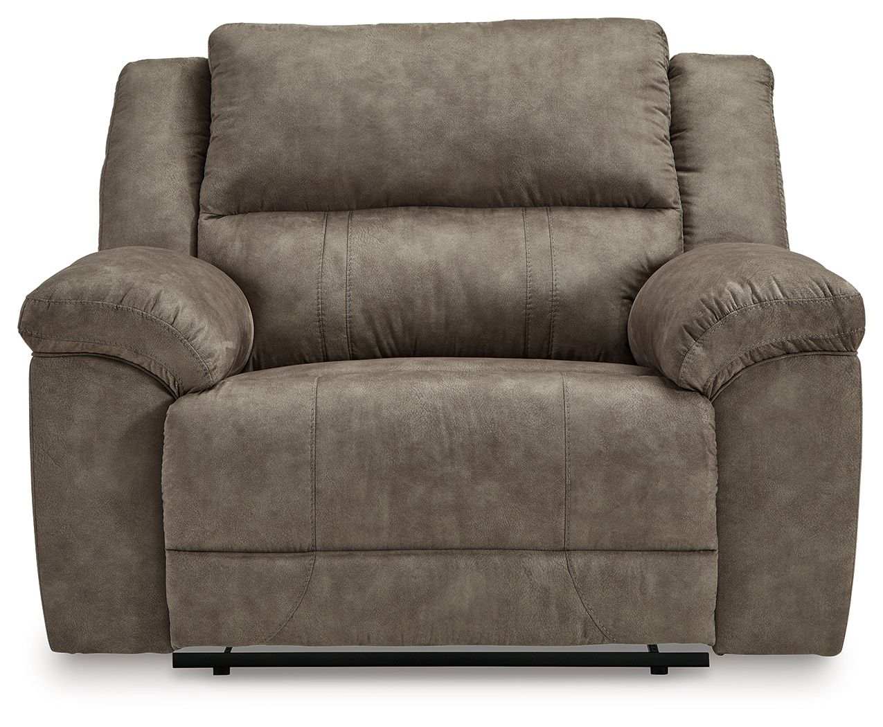 Laresview - Zero Wall Wide Seat Recliner - Fossil - Best Buy Furniture