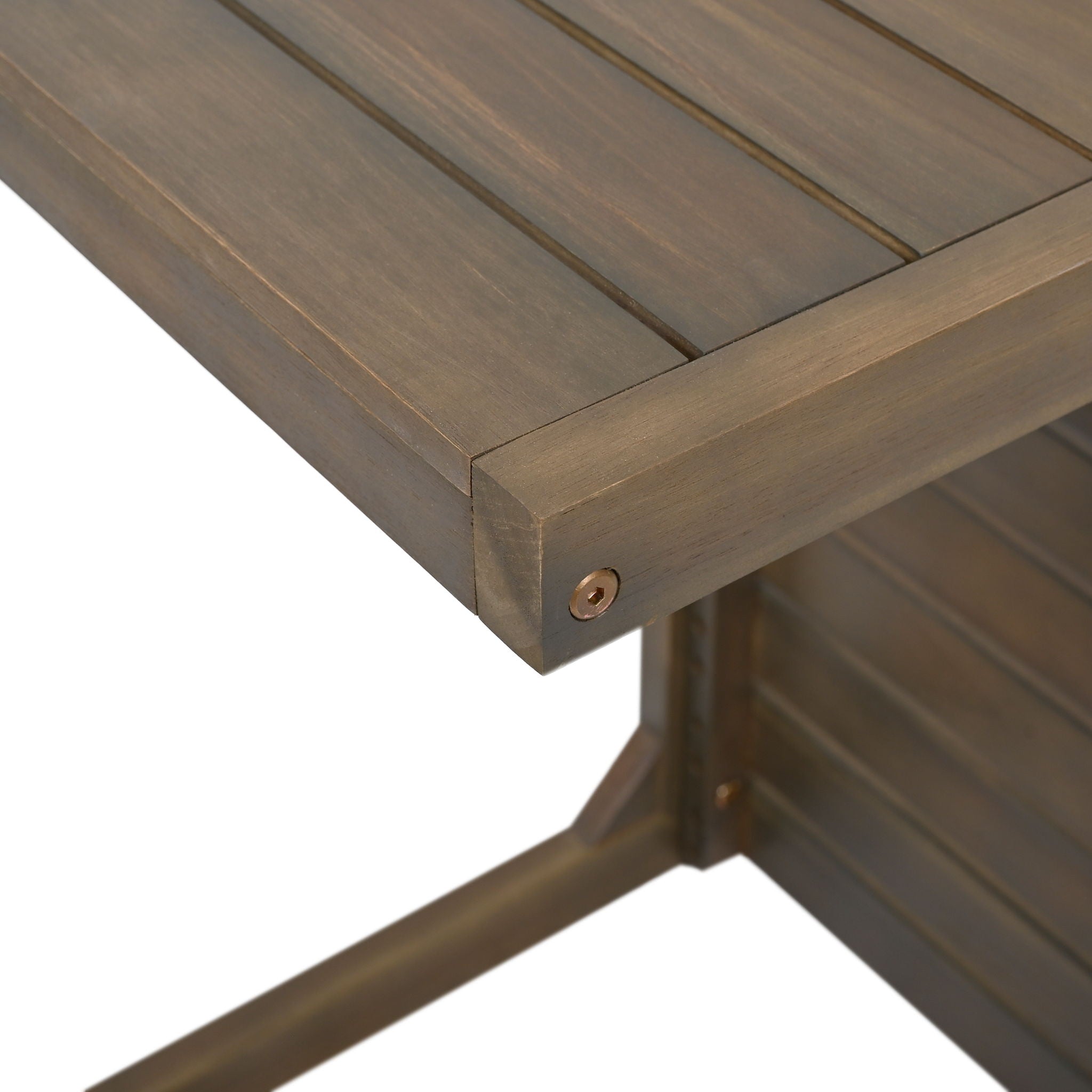 Aluminum Outdoor C - Shaped Side Table For Patio