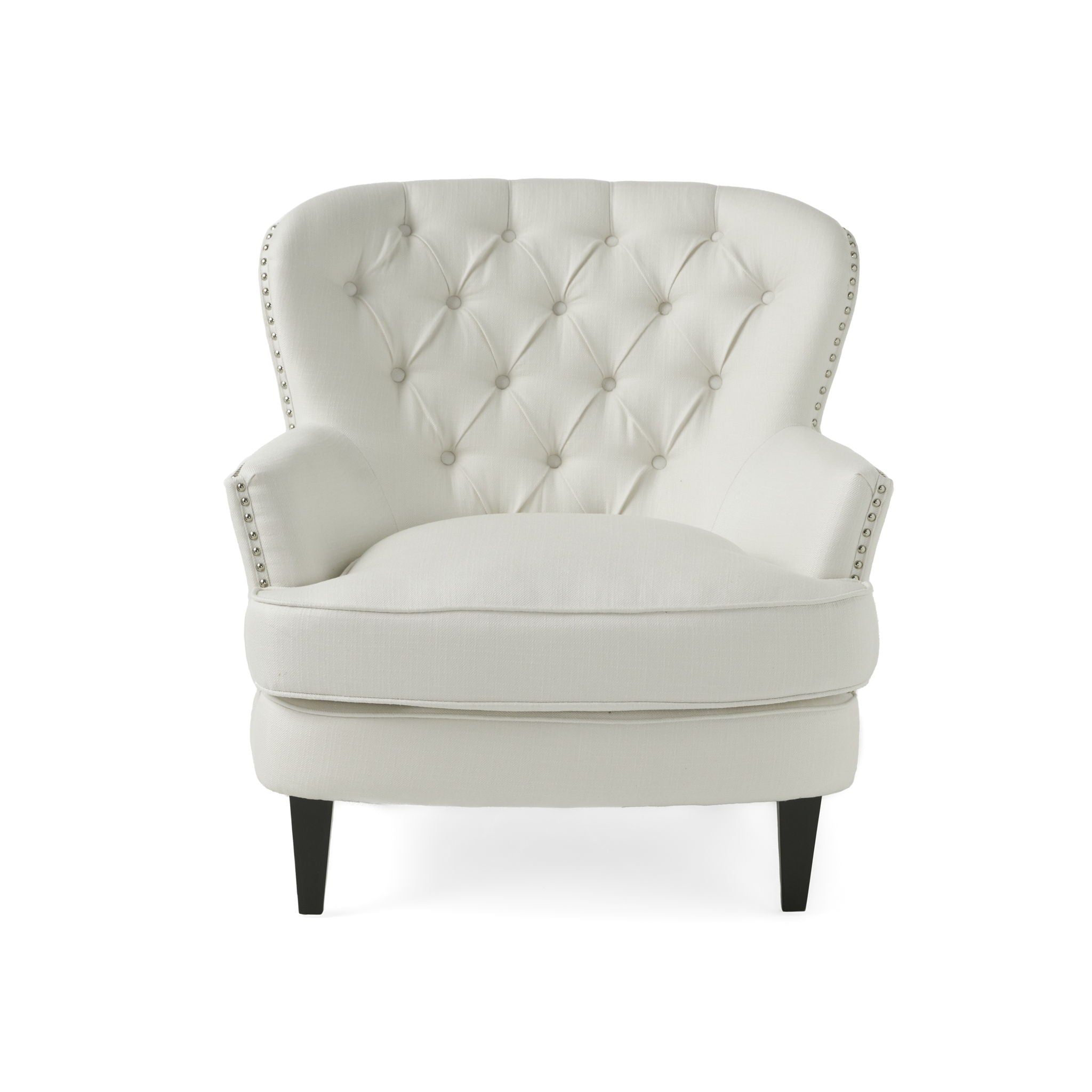Accent Reading Chair For Living Room Bedroom - Ivory