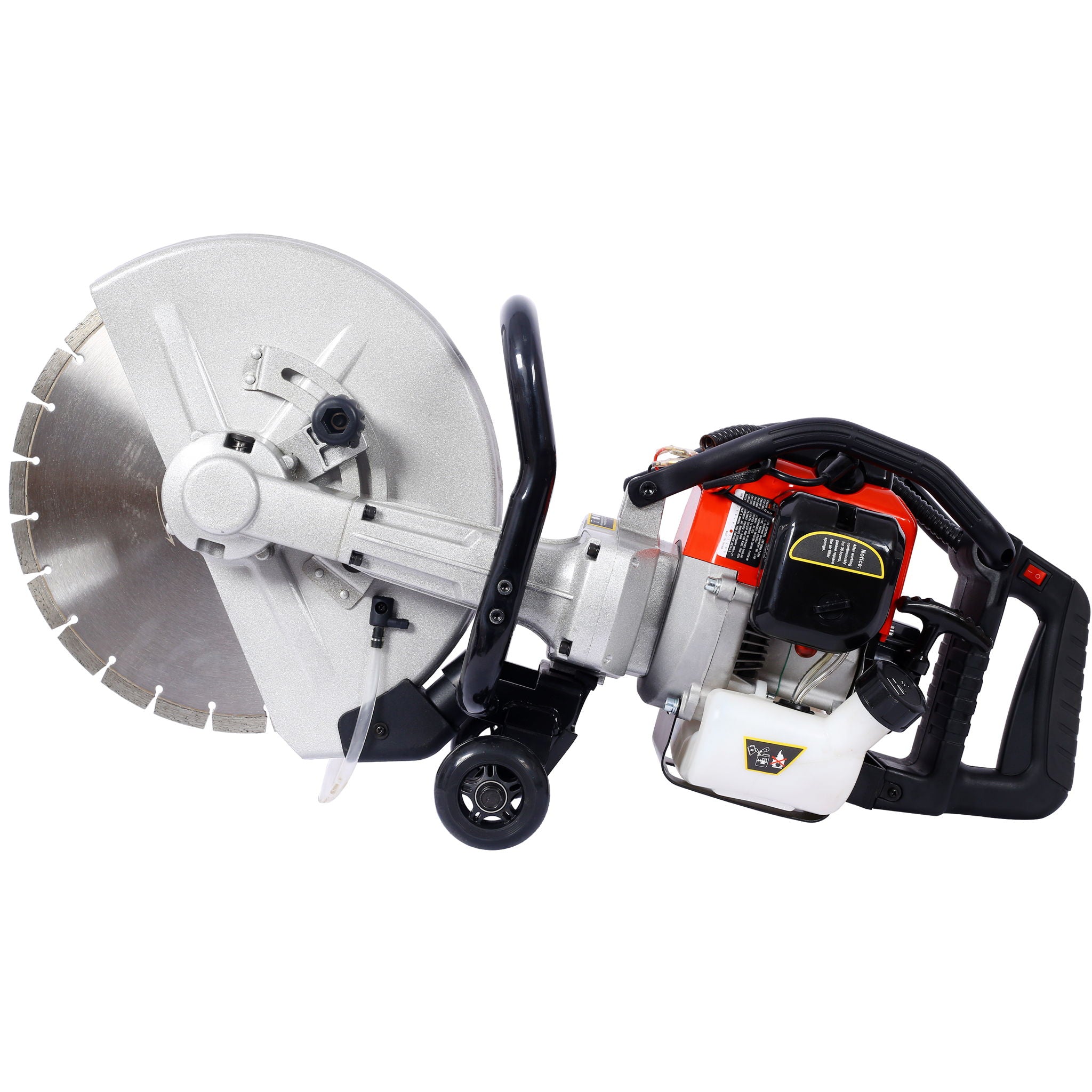 Industrial 52Cc 2 Stroke Gas Powered Concrete Cut Off Saw With Blade Steel - Red