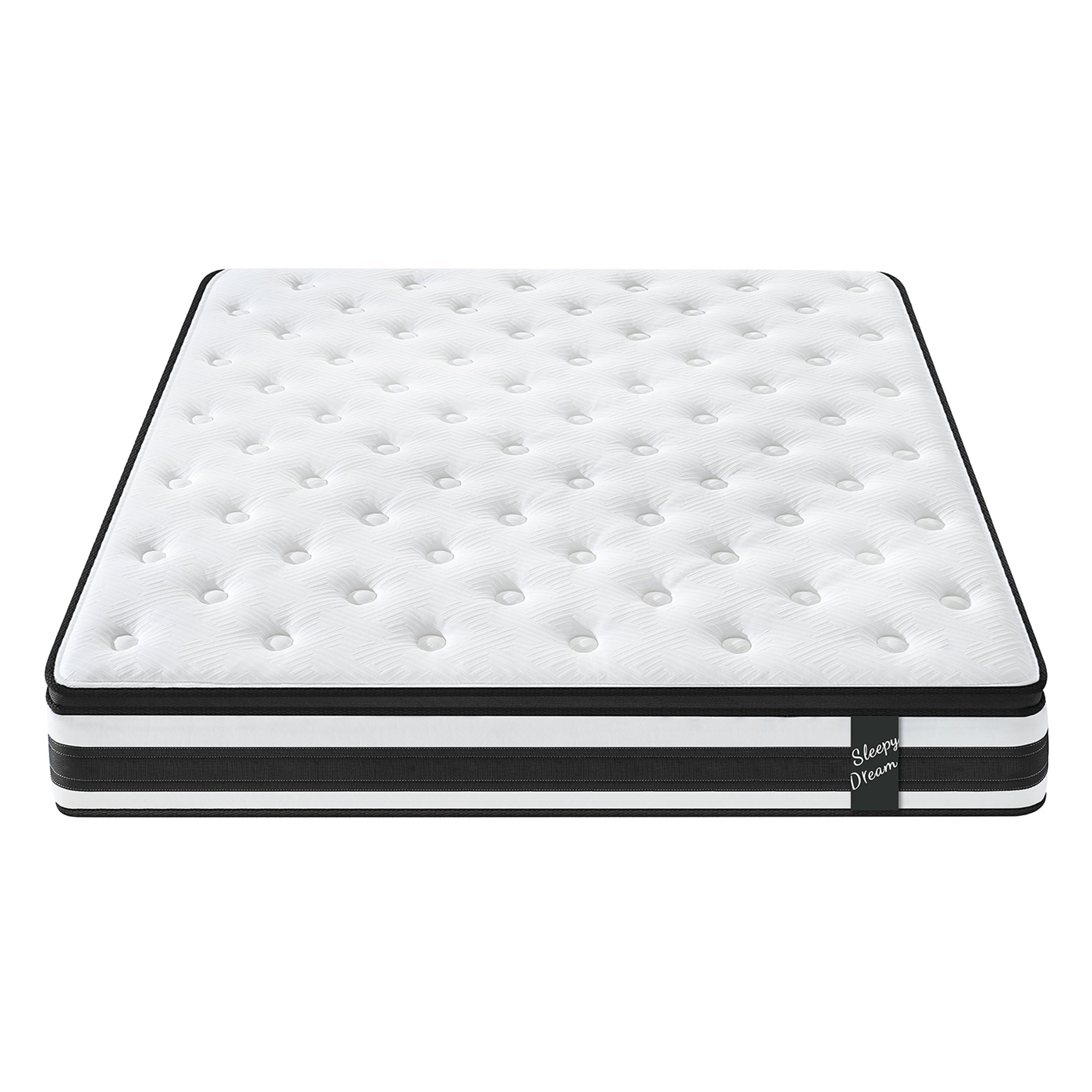 12 Inch King Size Hybrid Mattress with 7-Zoned Memory Foam and Pocket Springs
