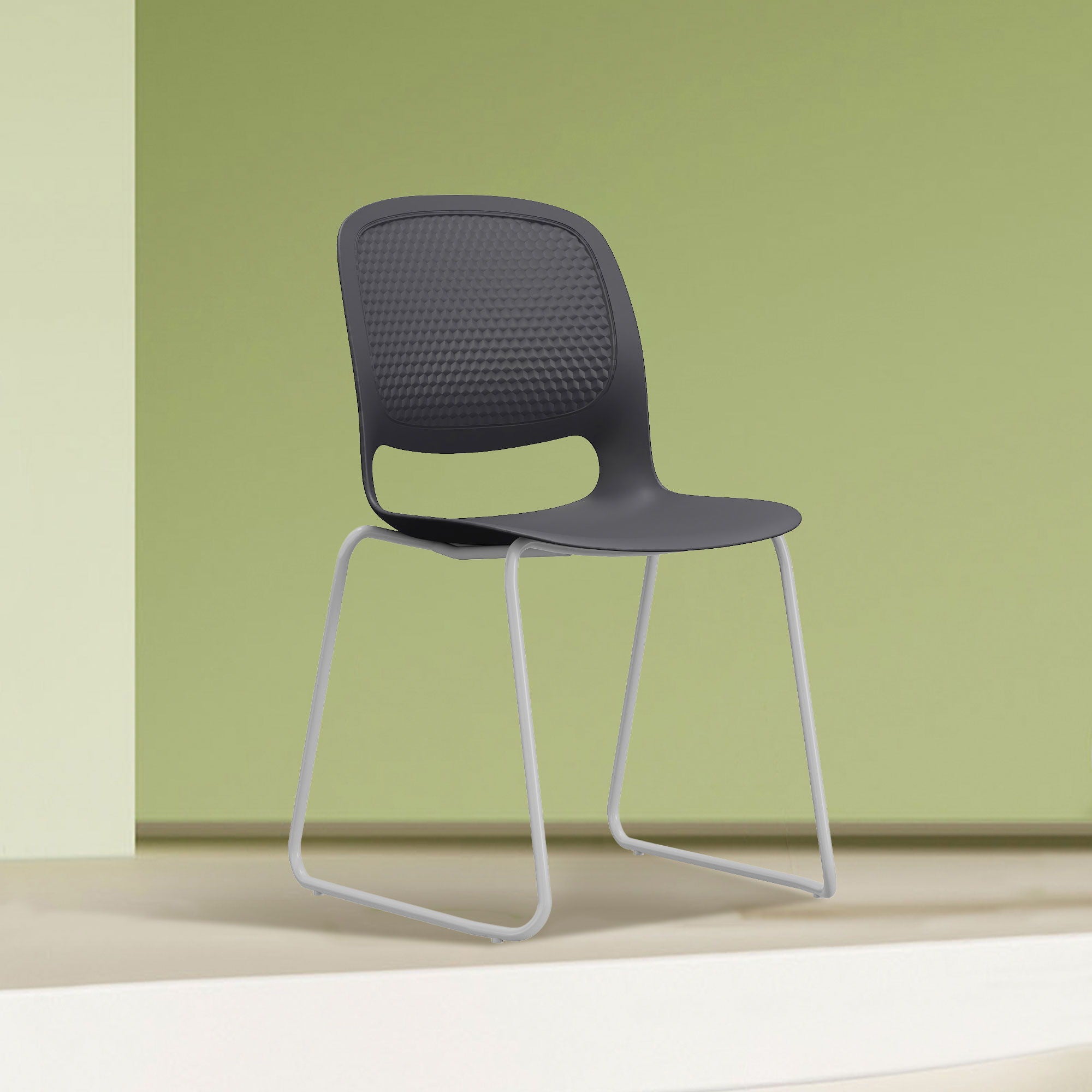 Stacking Chairs (Set of 4) - Black