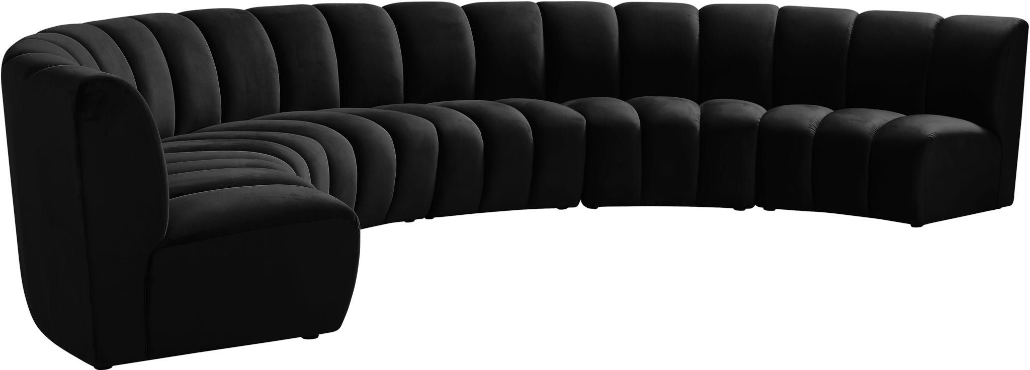 Infinity - 6 Piece Velvet Modular Sectional