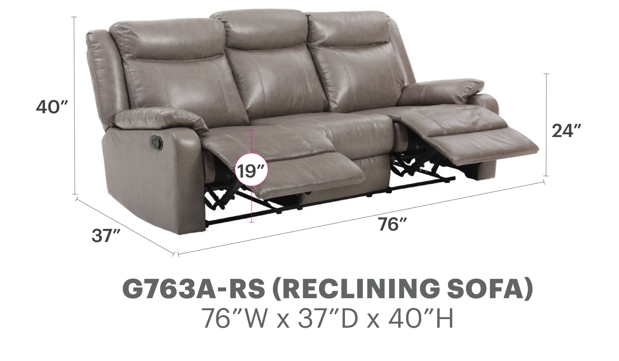 Contemporary Three Seater Sofa - Best Buy Furniture
