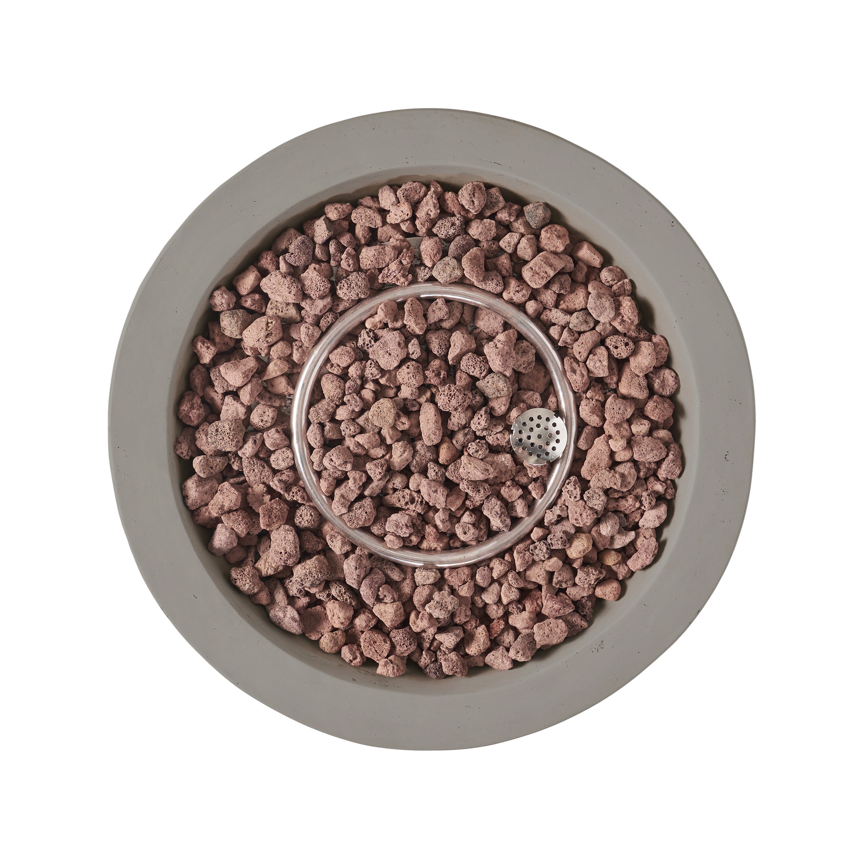 27" Bowl Shaped MGO Propane Fire Pit - Light Grey