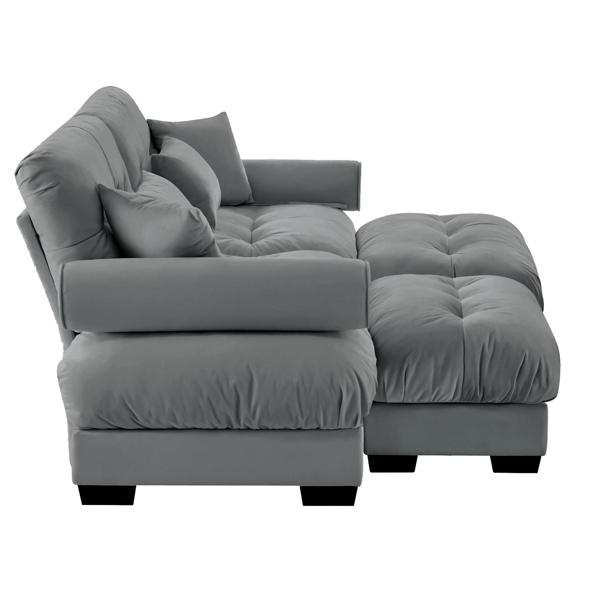 Super Comfort Oversized Modular Sectional Sofa With Movable Ottoman - Best Buy Furniture