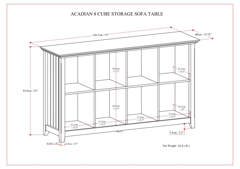 Acadian - Handcrafted Cube Storage