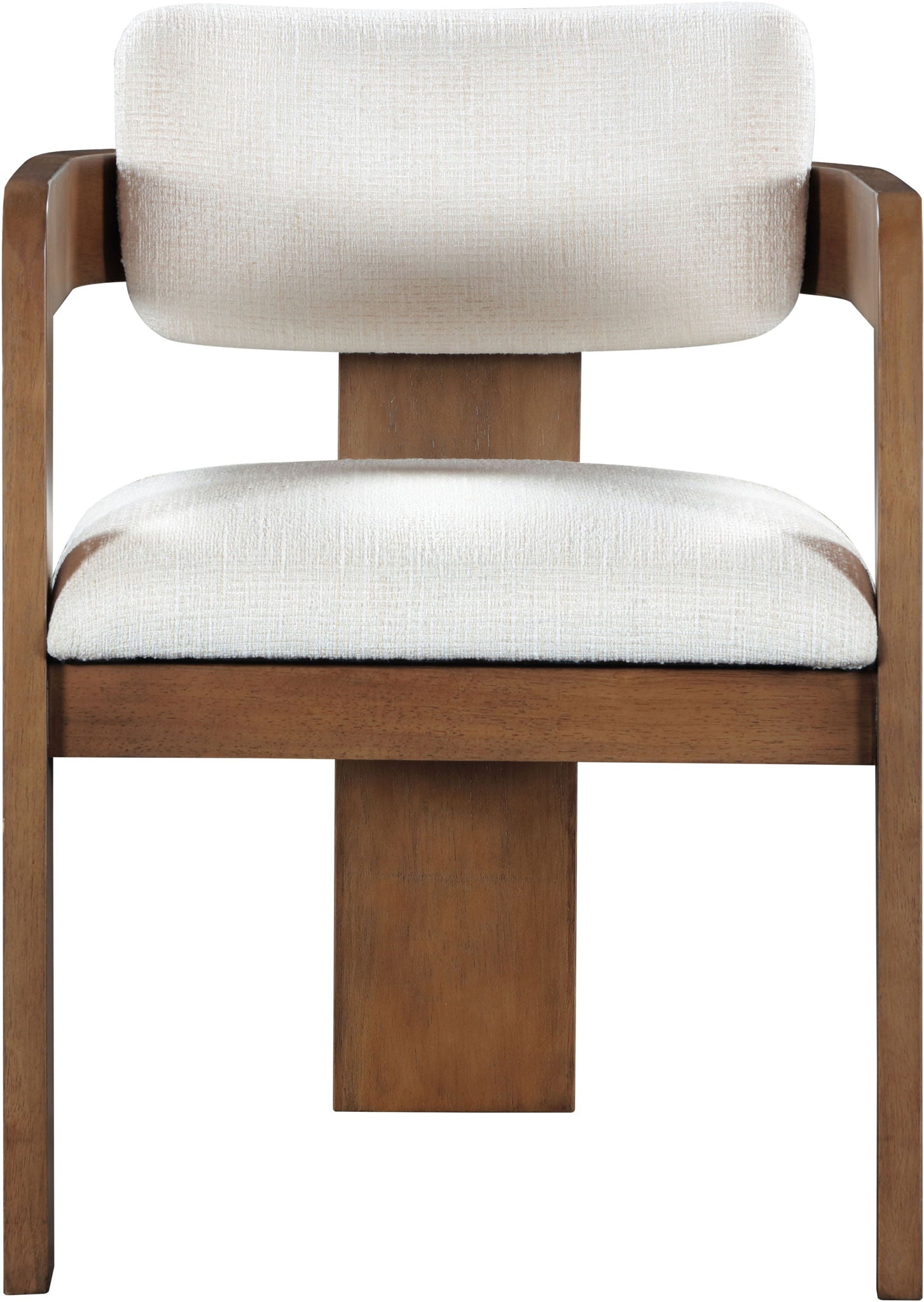 Sacha - Linen Dining Chair With Brown Base (Set of 2)