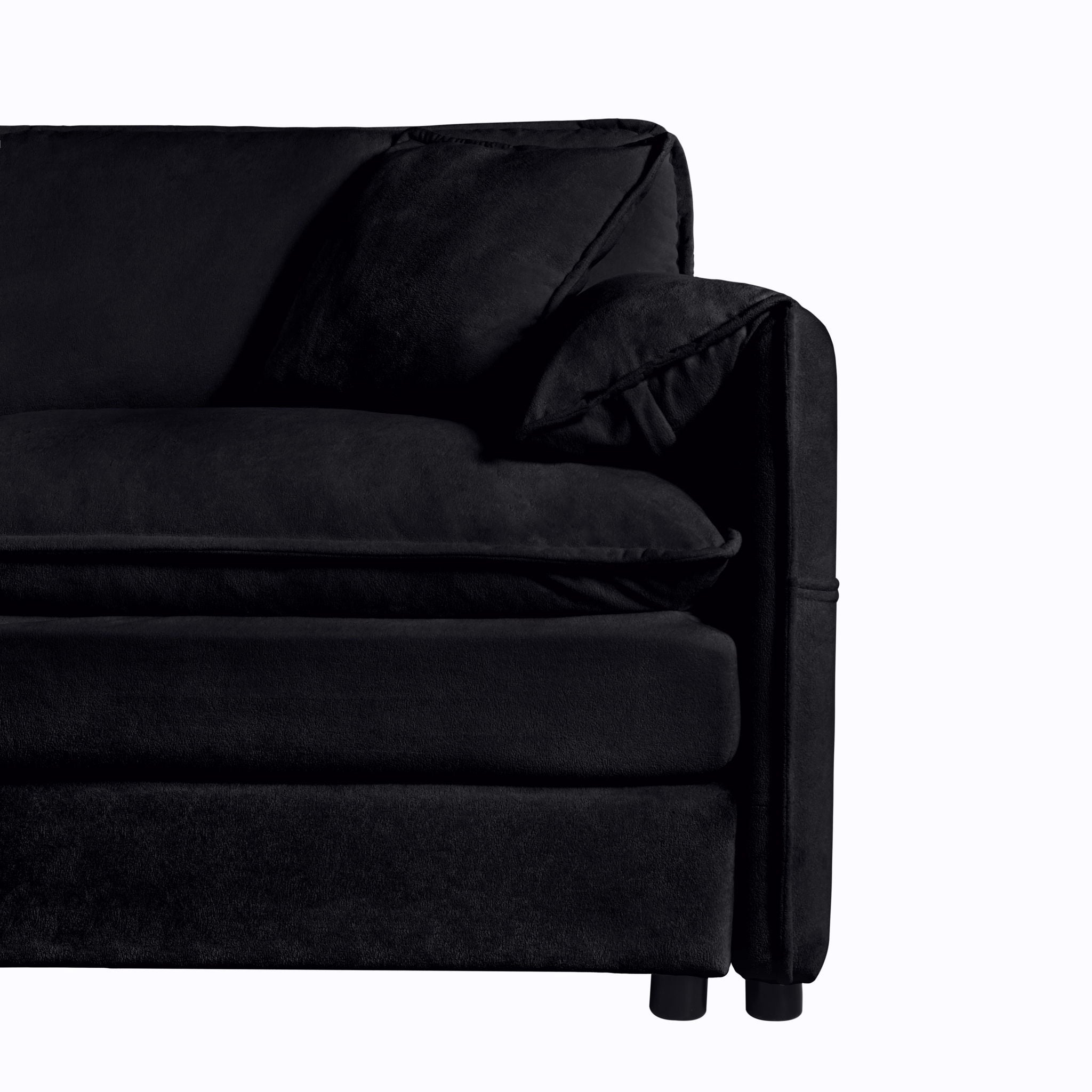 Modern Chenille Oversized Accent Chair, Comfy Single Sofa With Large Seat (Set of 2)