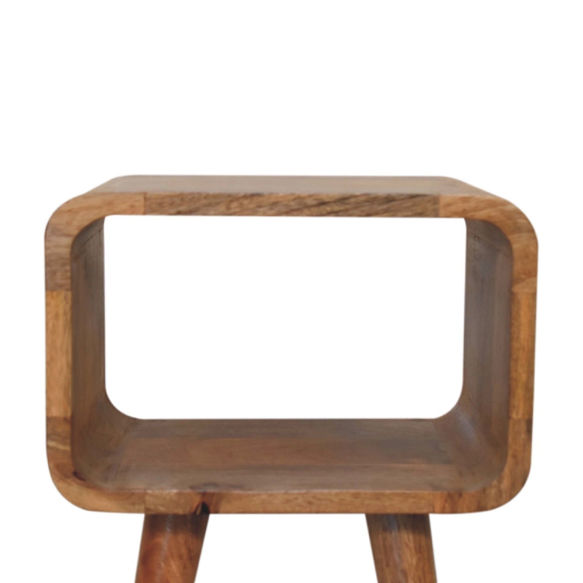 Minimalist Open Curved Nightstand