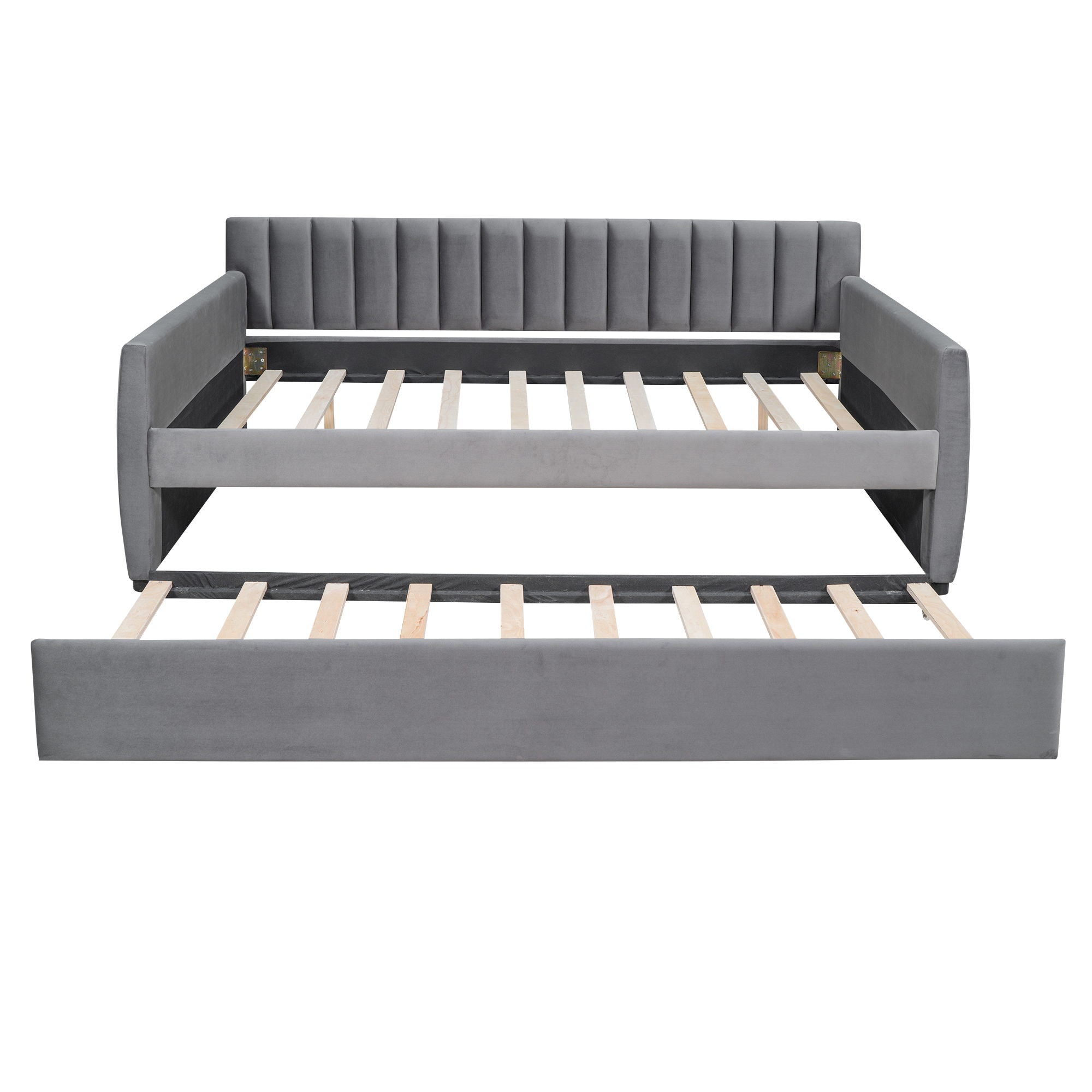 Upholstered Daybed With Slat Support