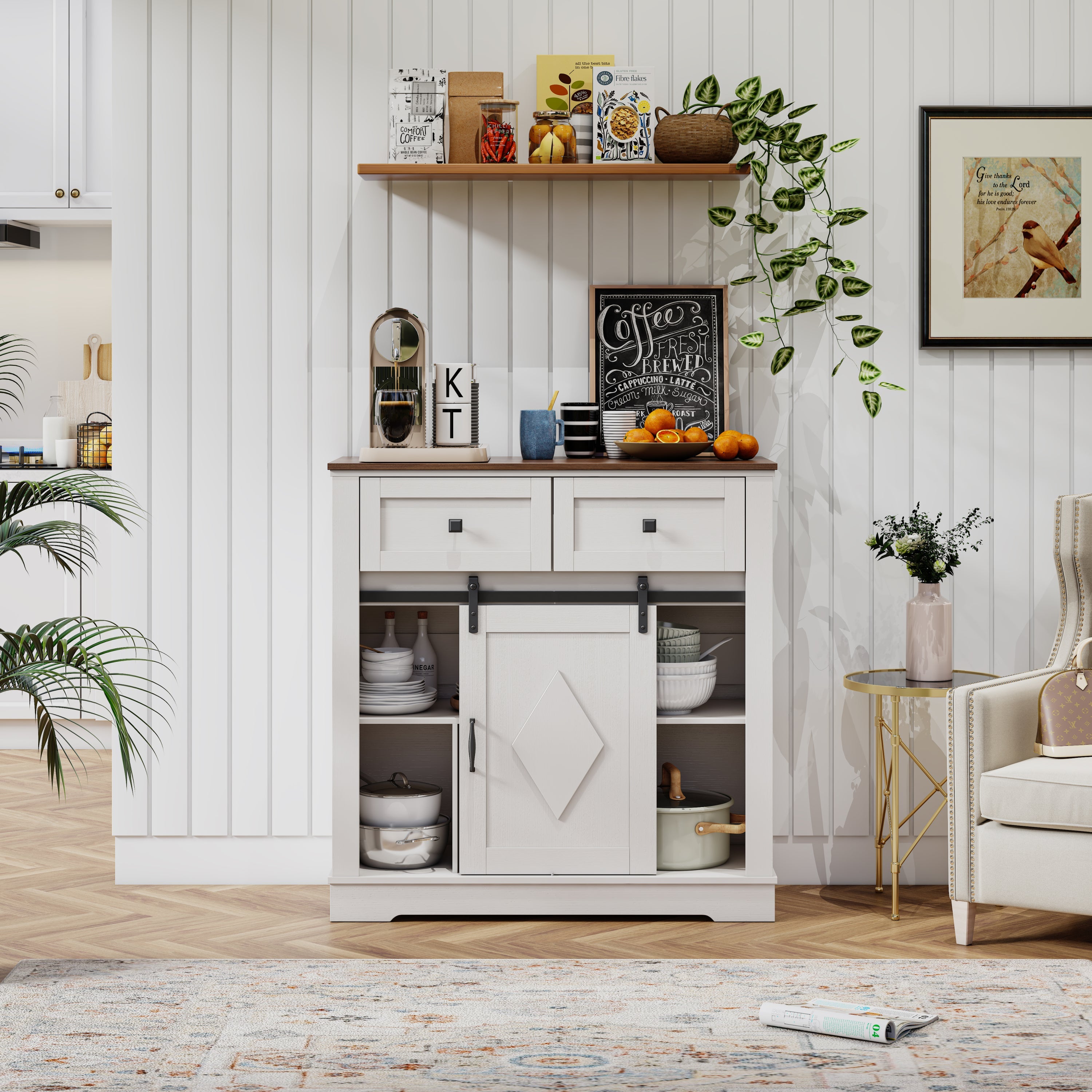 39'-Sliding-Barn-Door-Buffet-Sideboard-Buffets-&-Sideboards