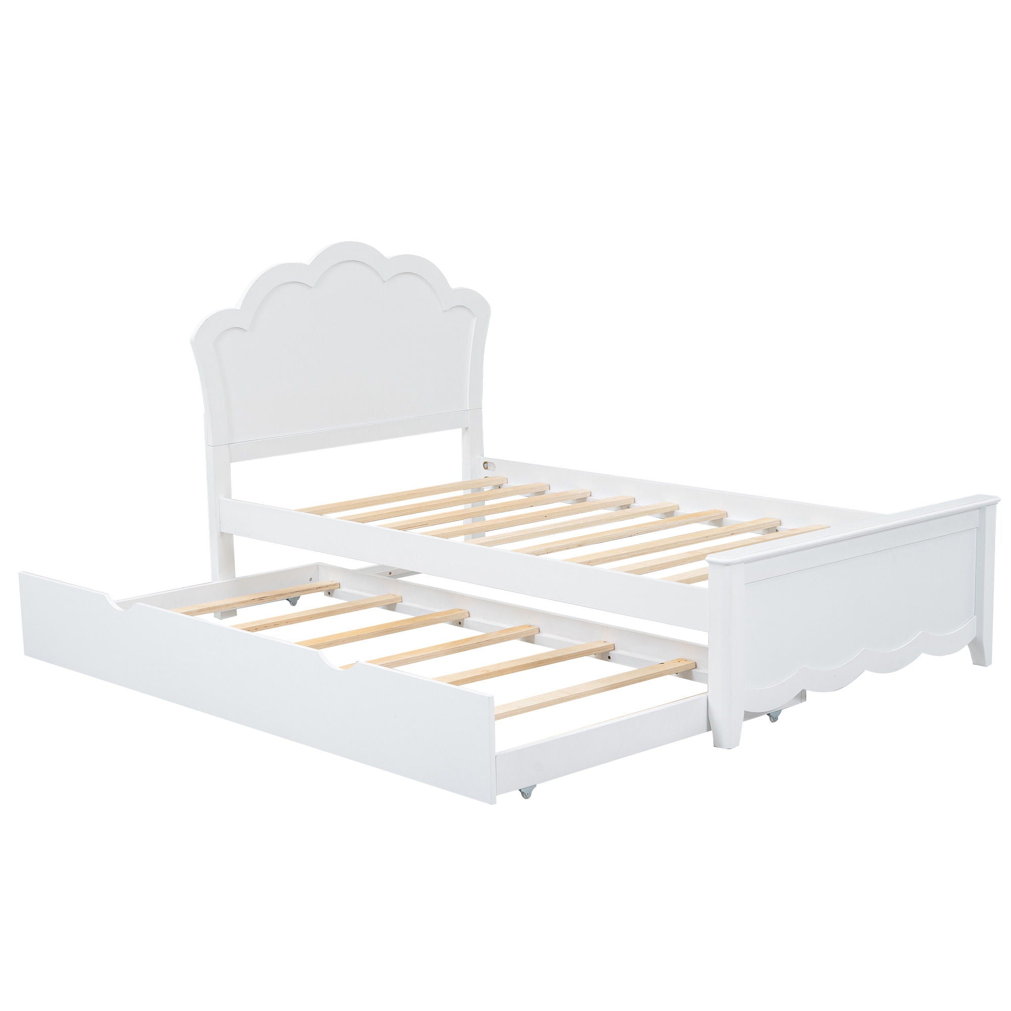 Platform Bed With Headboard And Trundle