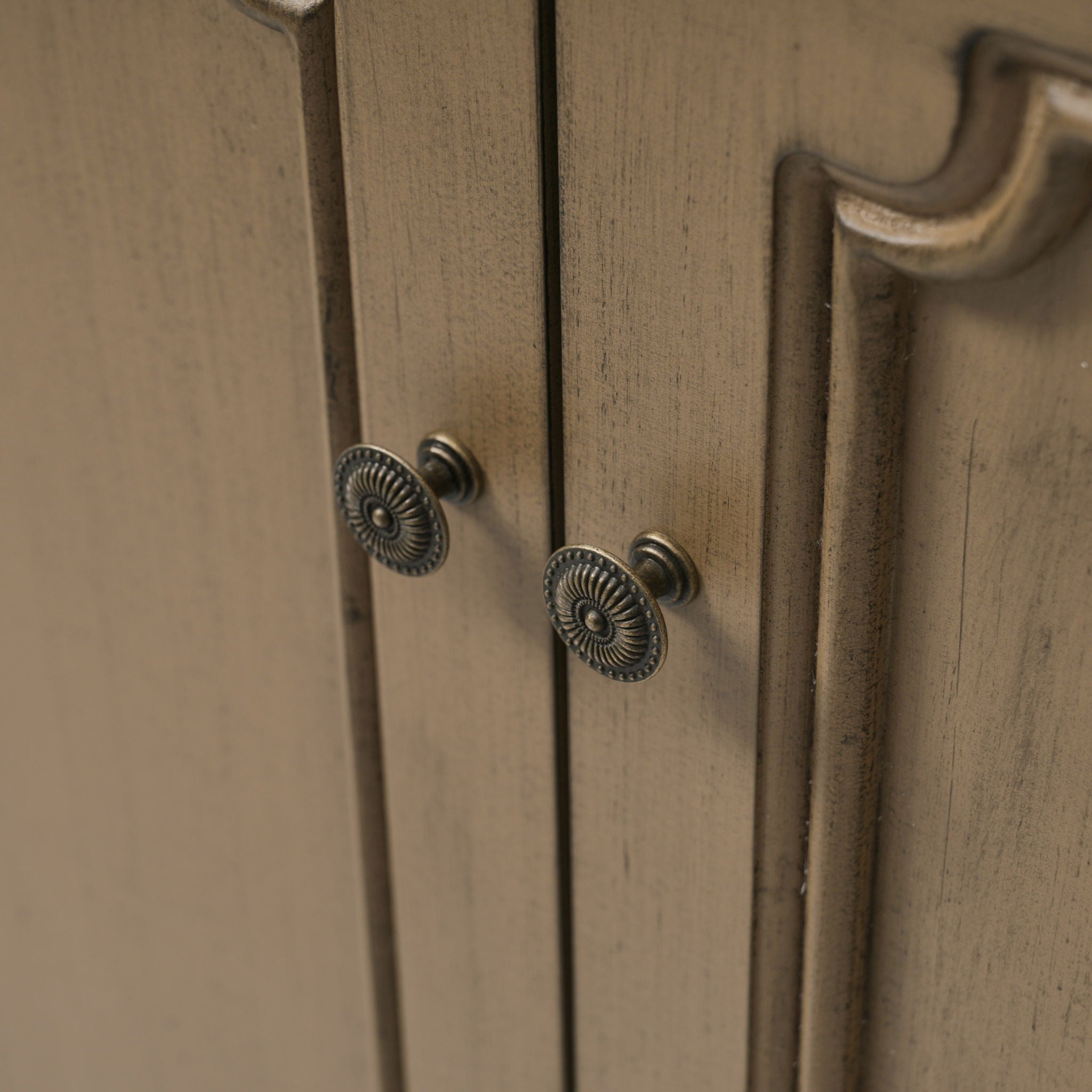 Vintage Double Sink Bathroom Vanity Set With Ceramic Sinks