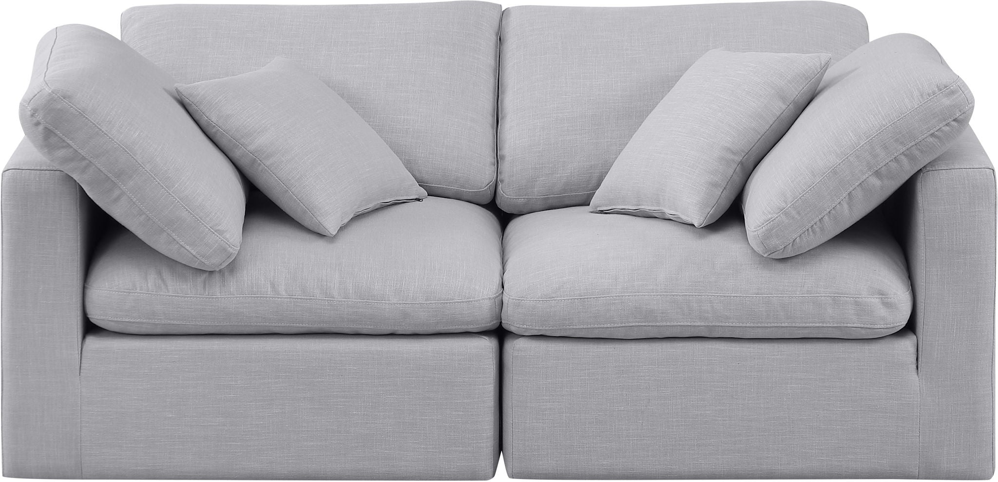 Indulge - Linen 2 Seat Modular Sofa