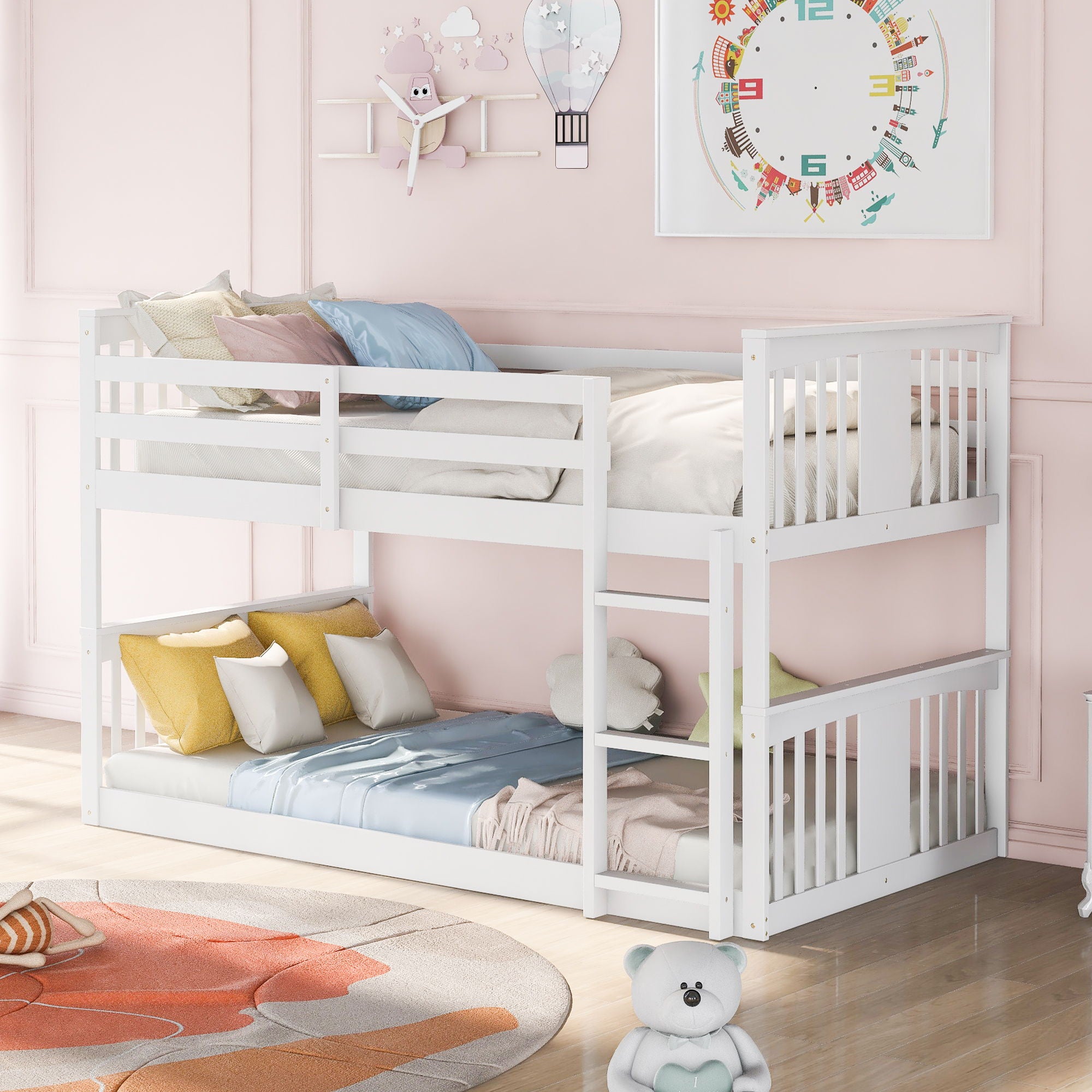 Guardrails Bunk Bed With Ladder