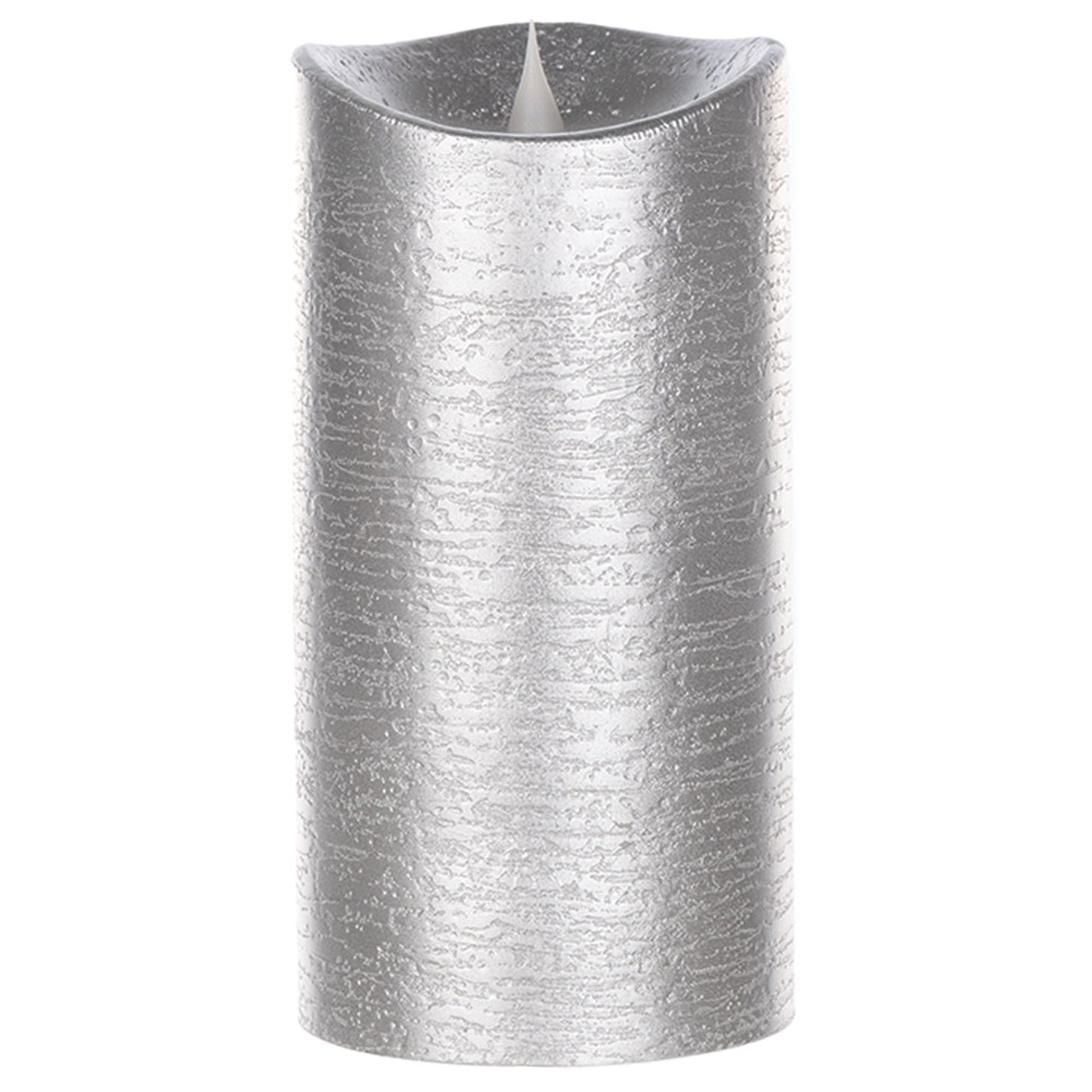 7" Silver Simplux Designer LED Candle with remote (Set of 2) - Tuesday Morning - Candles