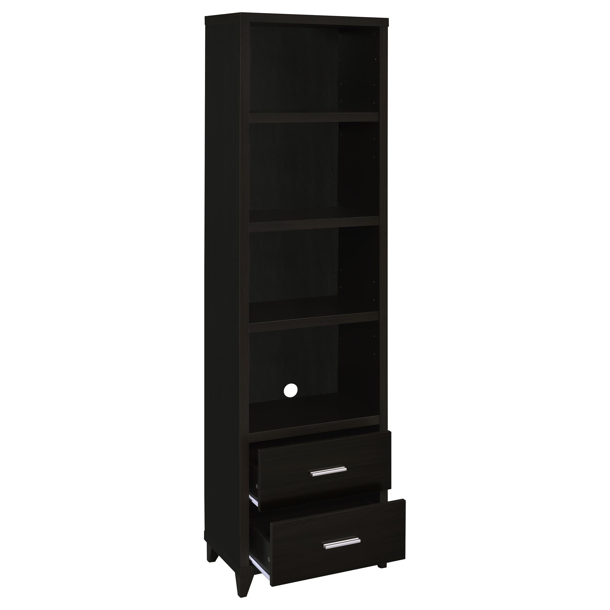 Lewes 4-piece 60-inch TV Entertainment Center Cappuccino-CoasterEssence