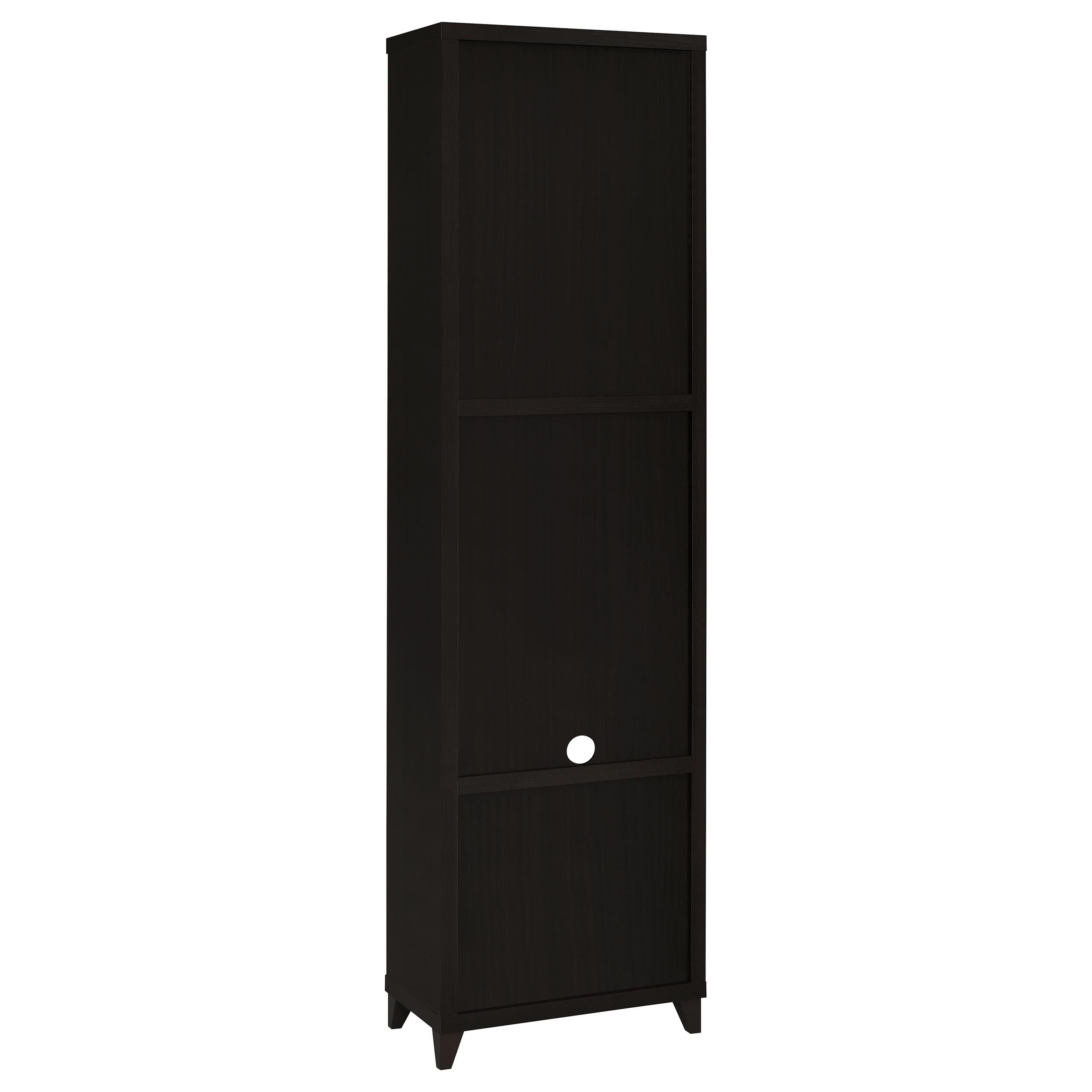Lewes 4-shelf Engineered Wood Media Tower Cappuccino-CoasterEssence