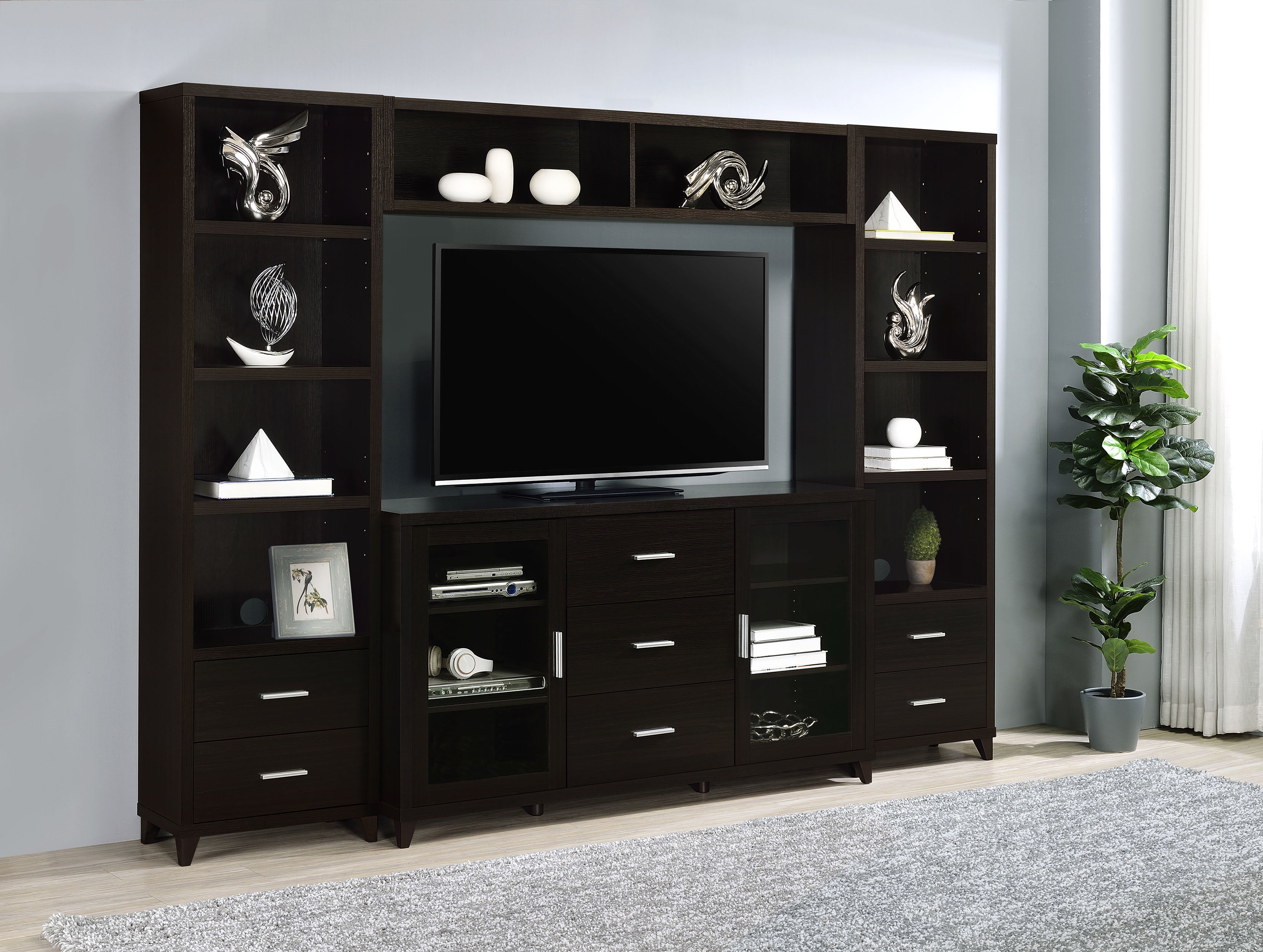 Lewes Bridge with 2 Encased Storage Compartments Cappuccino-CoasterEssence