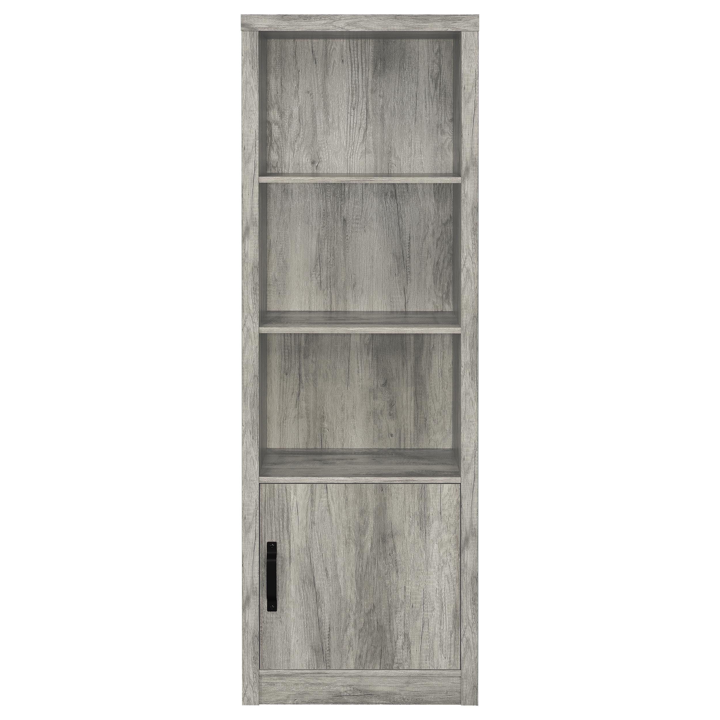 Burke 3-piece 59-inch TV Entertainment Center Grey Driftwood-