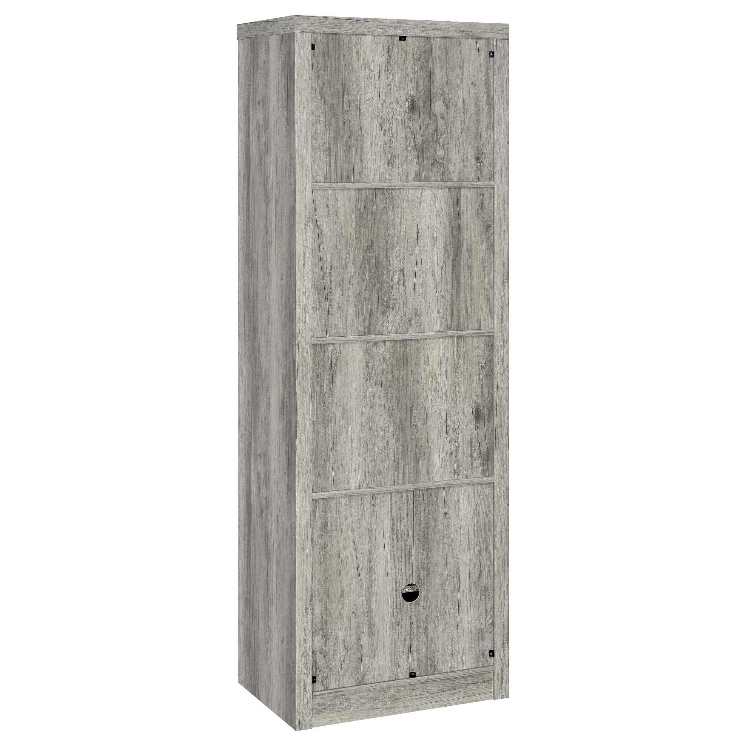 Burke 3-piece 59-inch TV Entertainment Center Grey Driftwood-