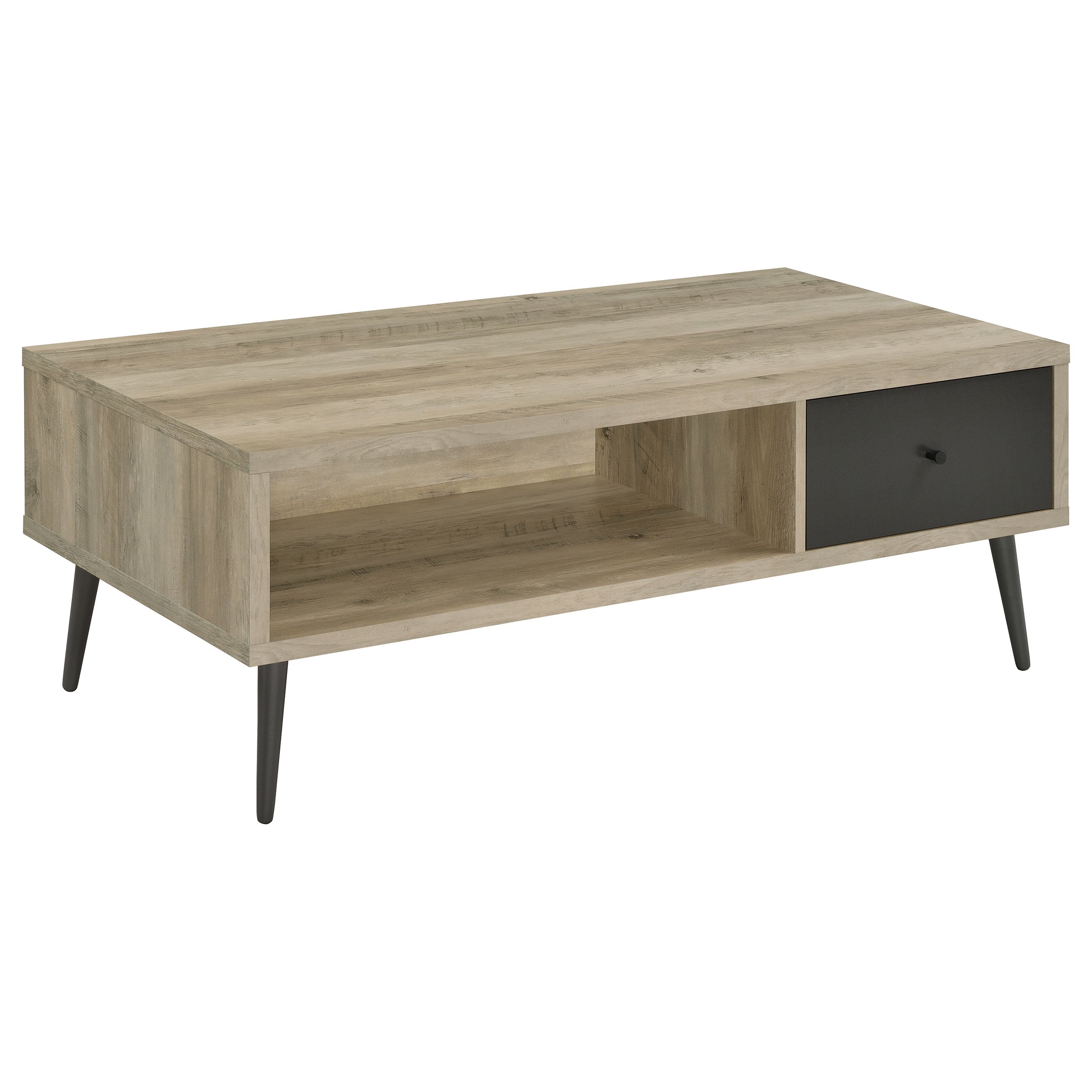 Welsh 1-drawer Engineered Wood Coffee Table Distressed Pine-
