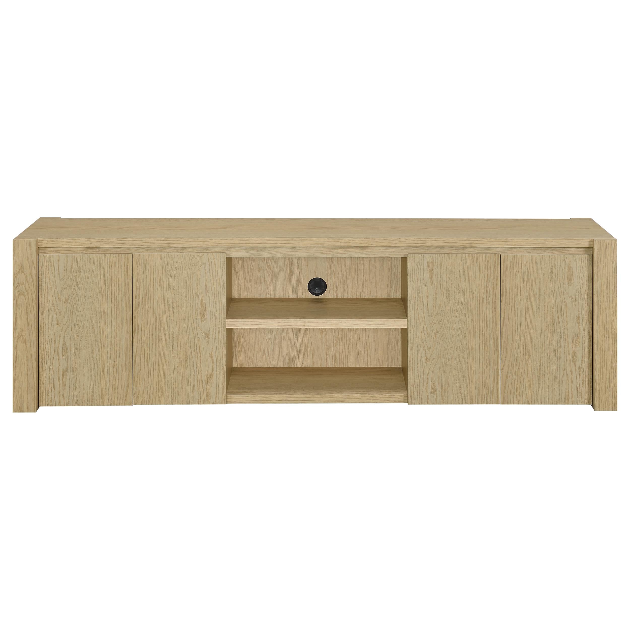 Laurelton 78-inch 4-door TV Stand Media Console Light Oak-