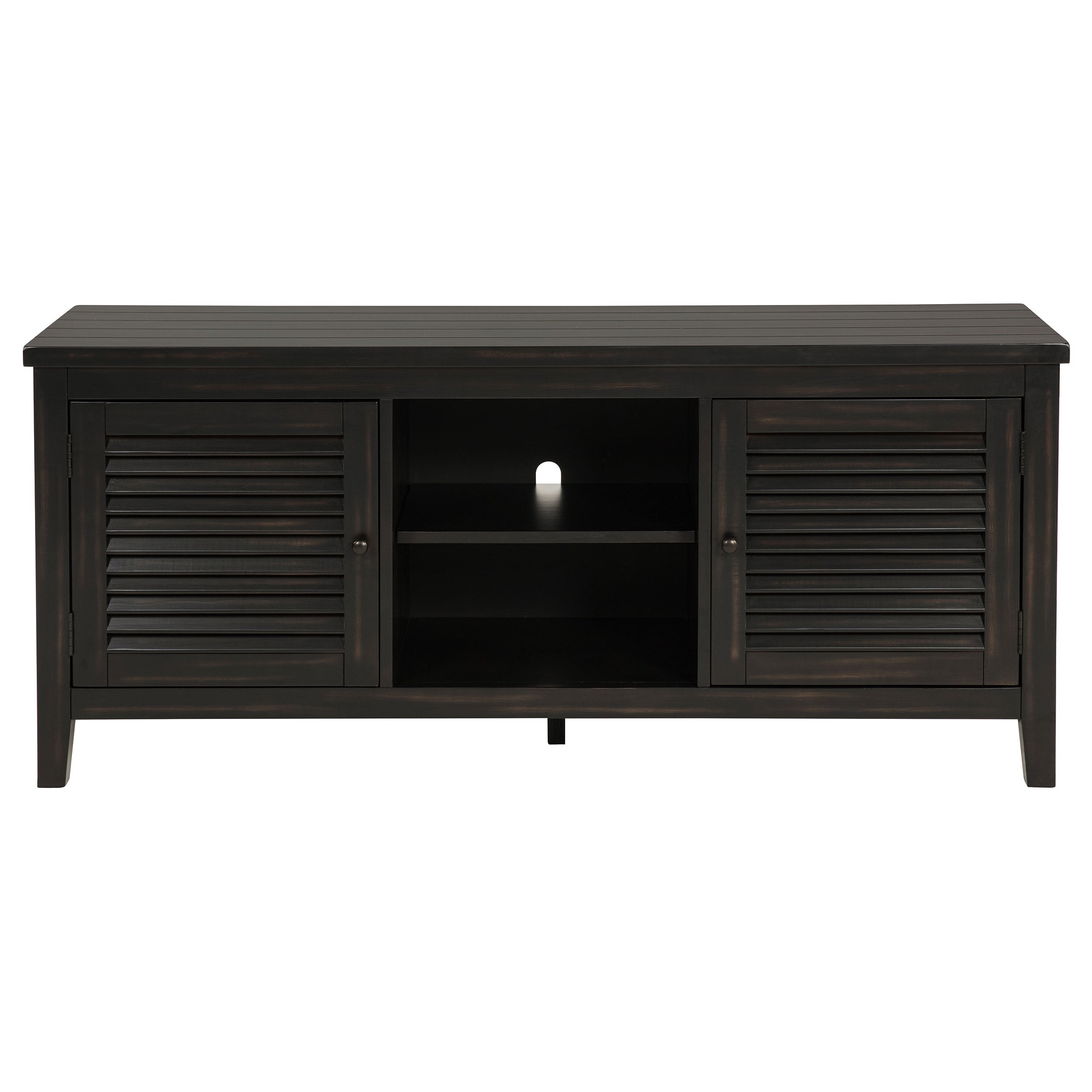 Concord 2-door 60-inch TV Stand Console Distressed Java-