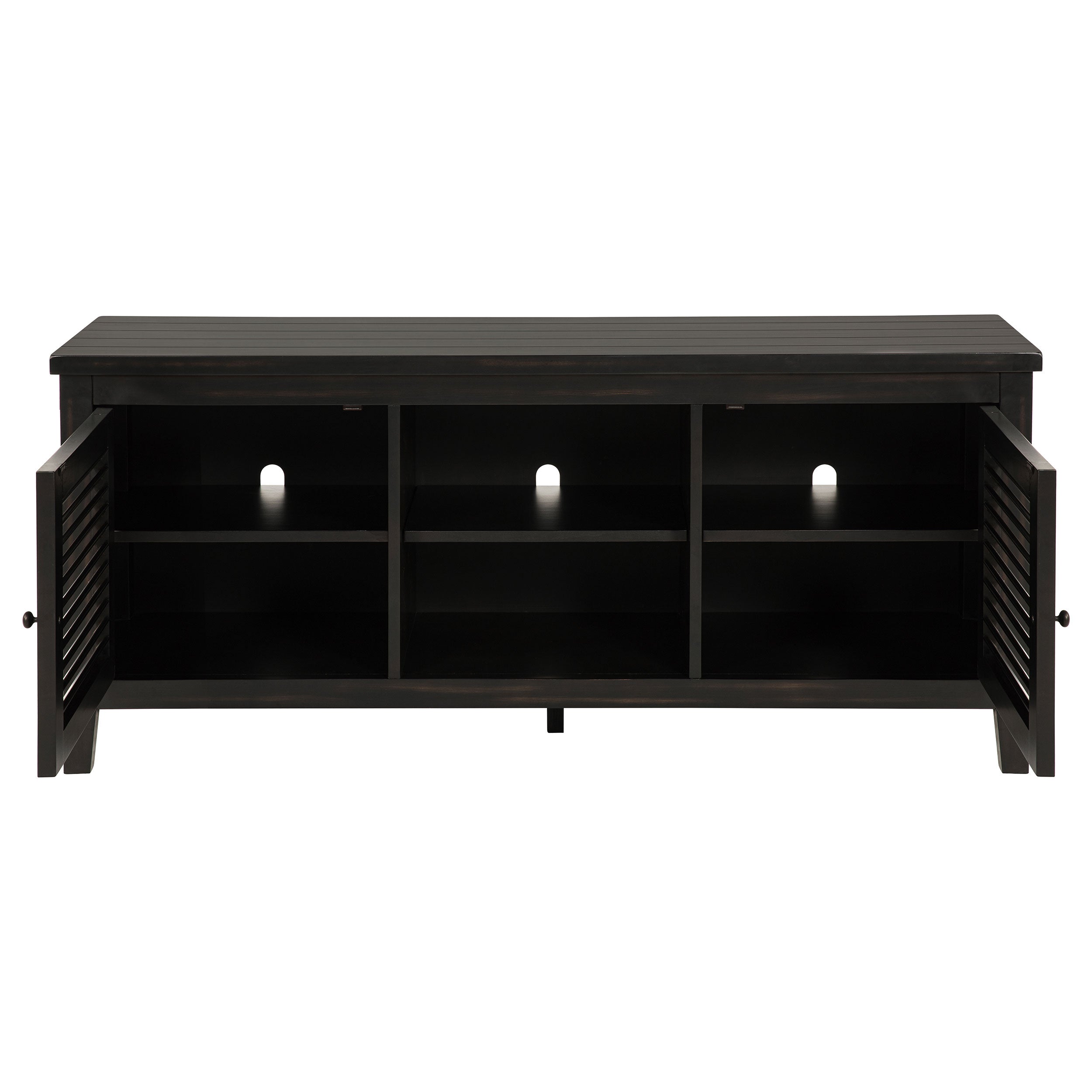 Concord 2-door 60-inch TV Stand Console Distressed Java-