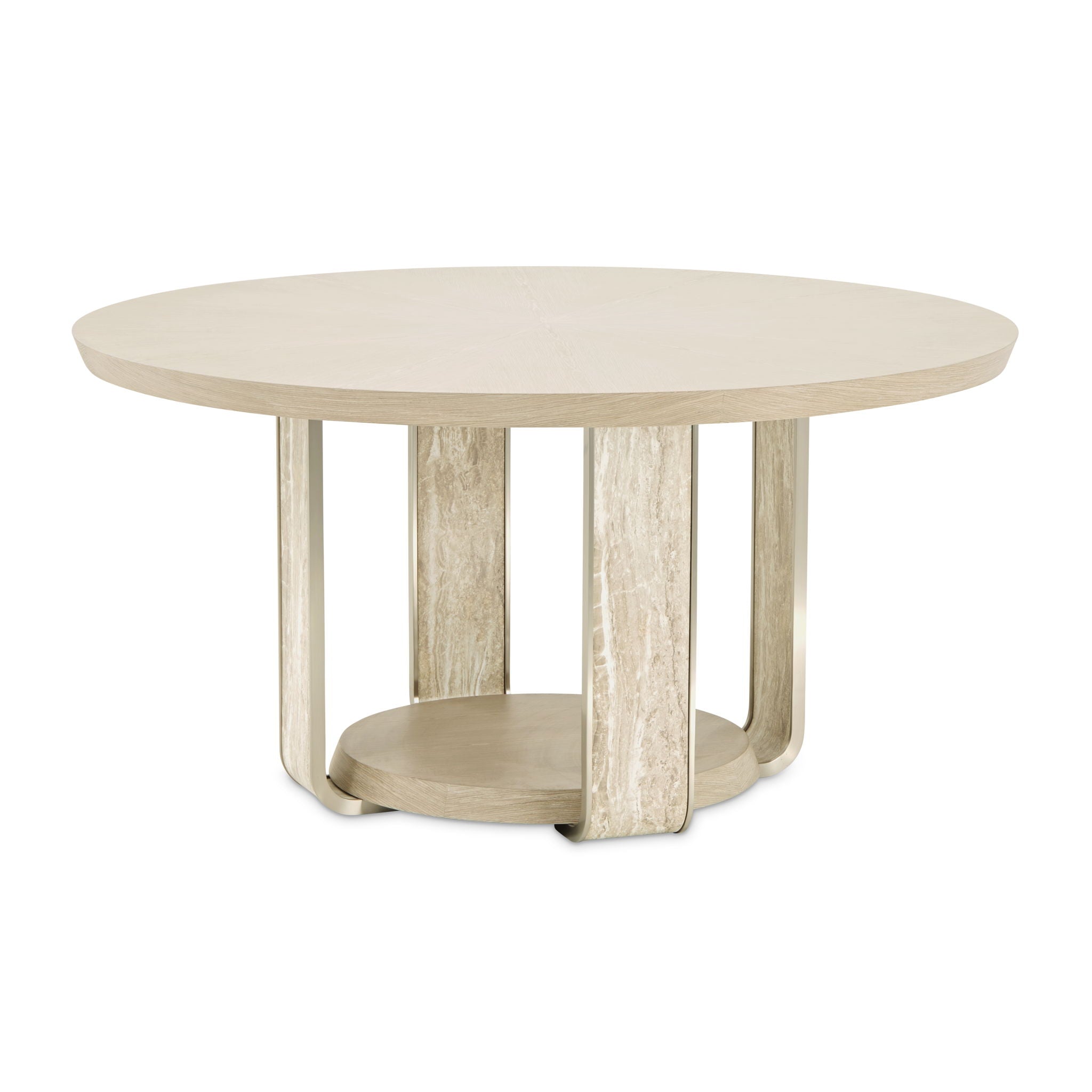Lotus Bay - 60" Round Dining Table - Sand