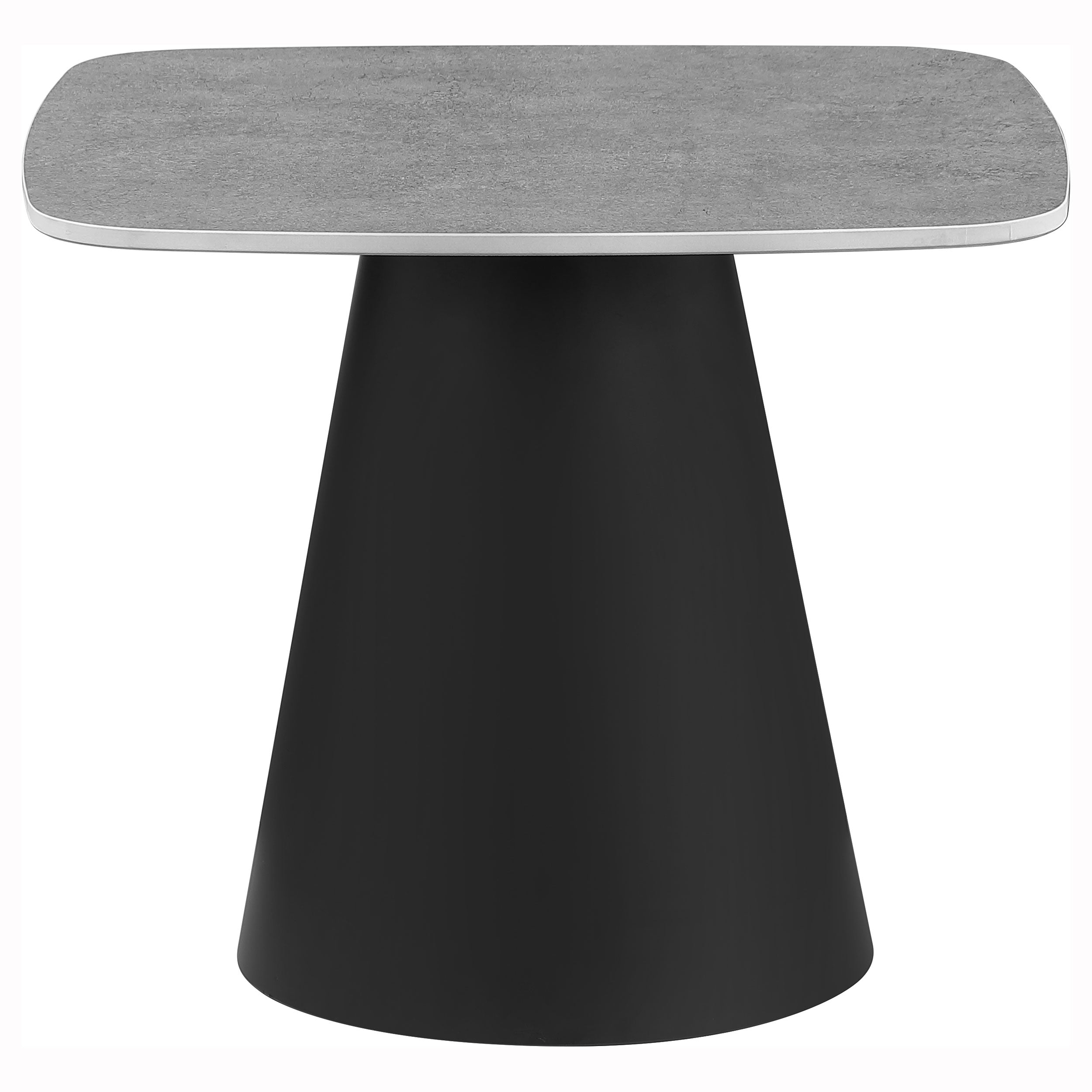 Eason 2-piece Cocktail Coffee Table Set Concrete and Black-