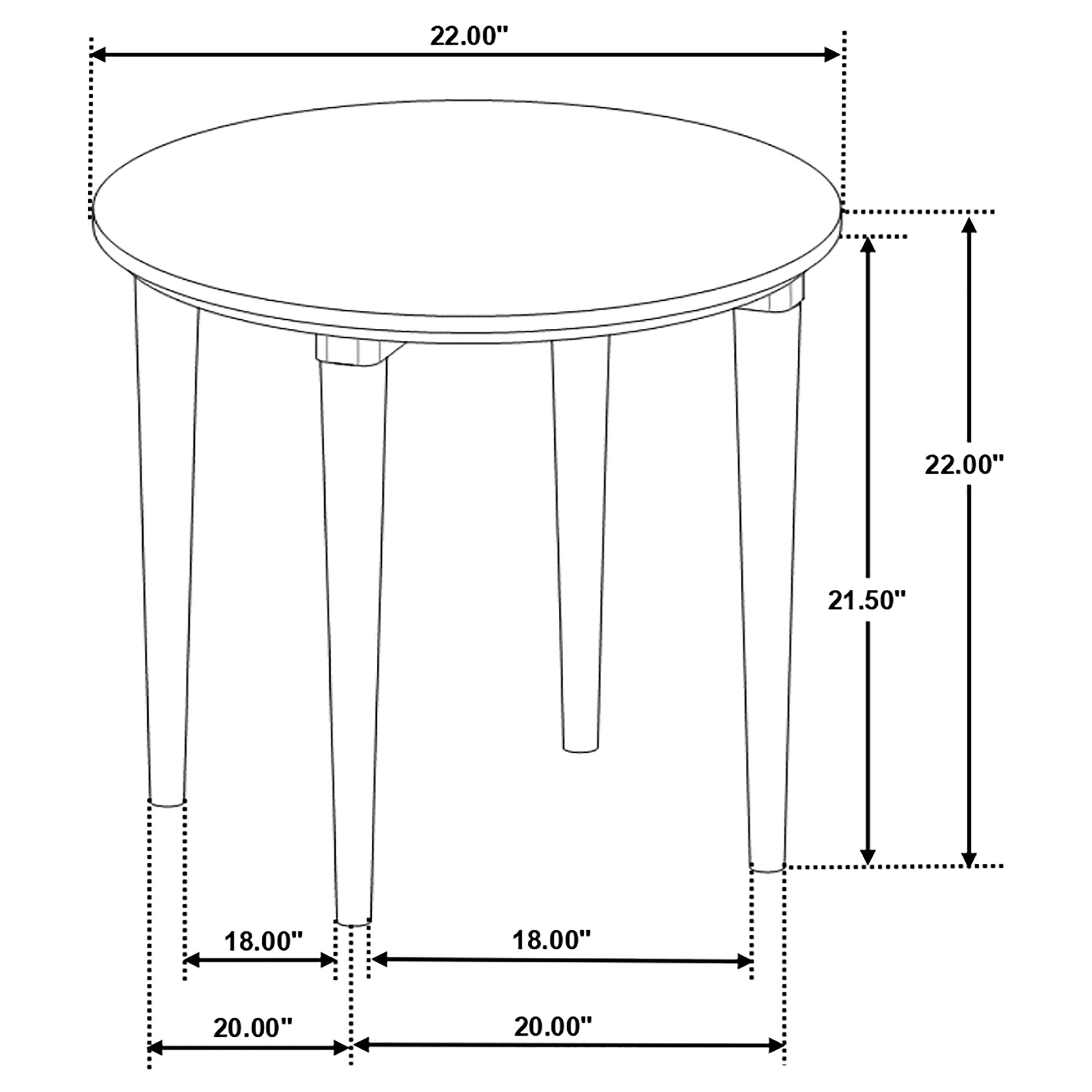 Aldis Round Marble Top Side End Table White and Natural-