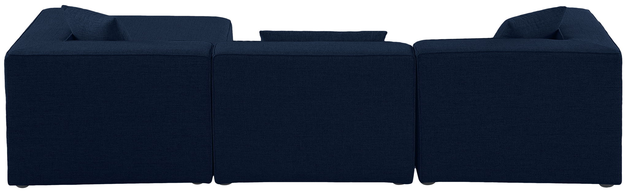 Cube - Linen 4 Piece Modular Sectional With Chaise