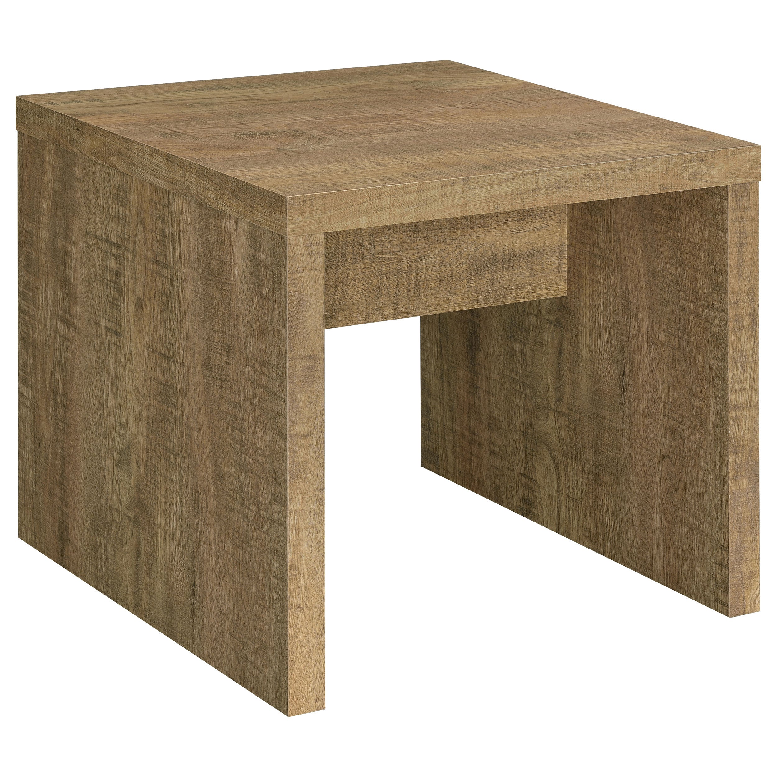 Lynette Square Engineered Wood End Table Mango-