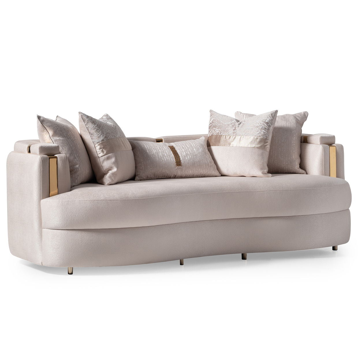 Carmela - Sofa - Almond/Gold