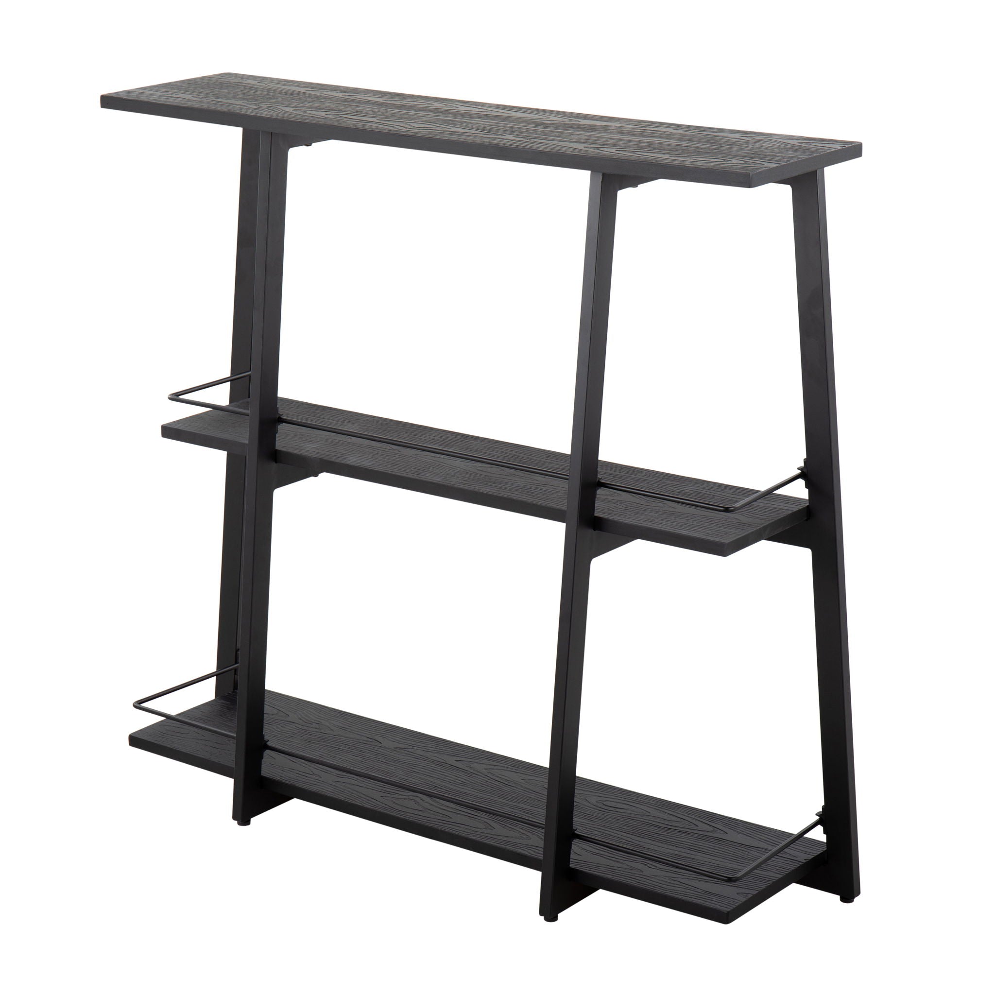 Converge - Industrial Bookcase - Black - Best Buy Furniture