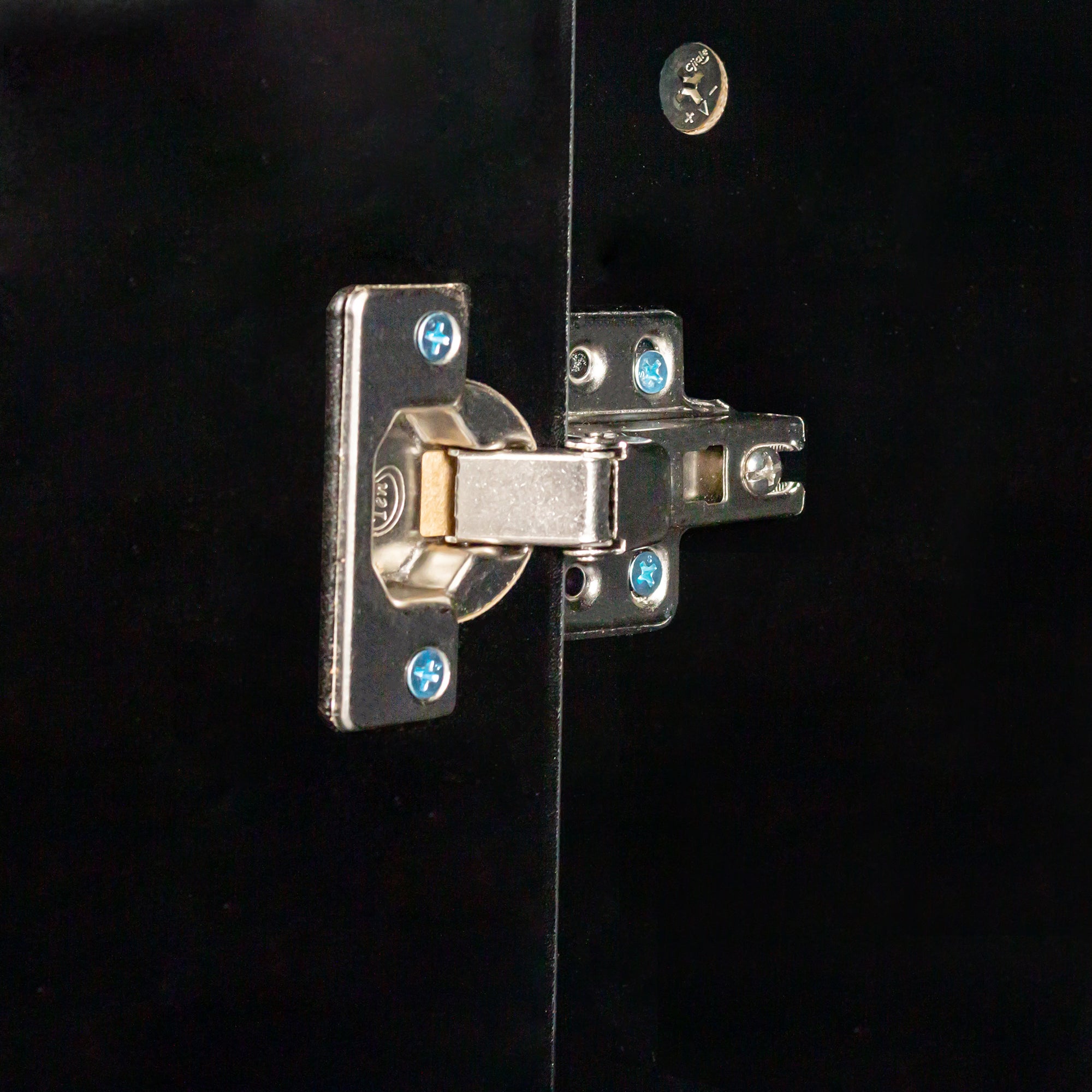 Cabinet With 4 Doors and 4 Open Shelves Freestanding Sideboard