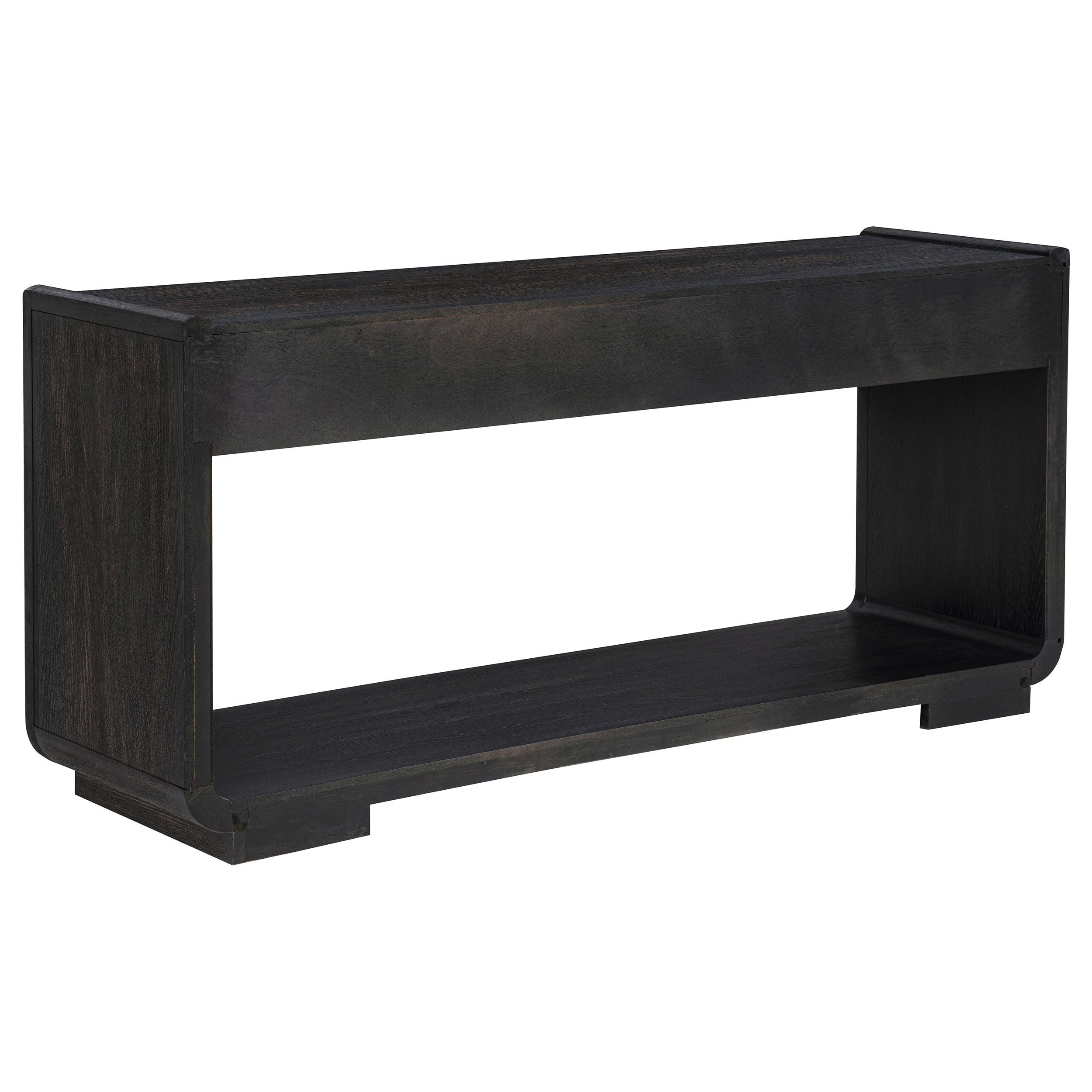 Leandro 2-drawer Entryway Sofa Console Table Burnished Black-