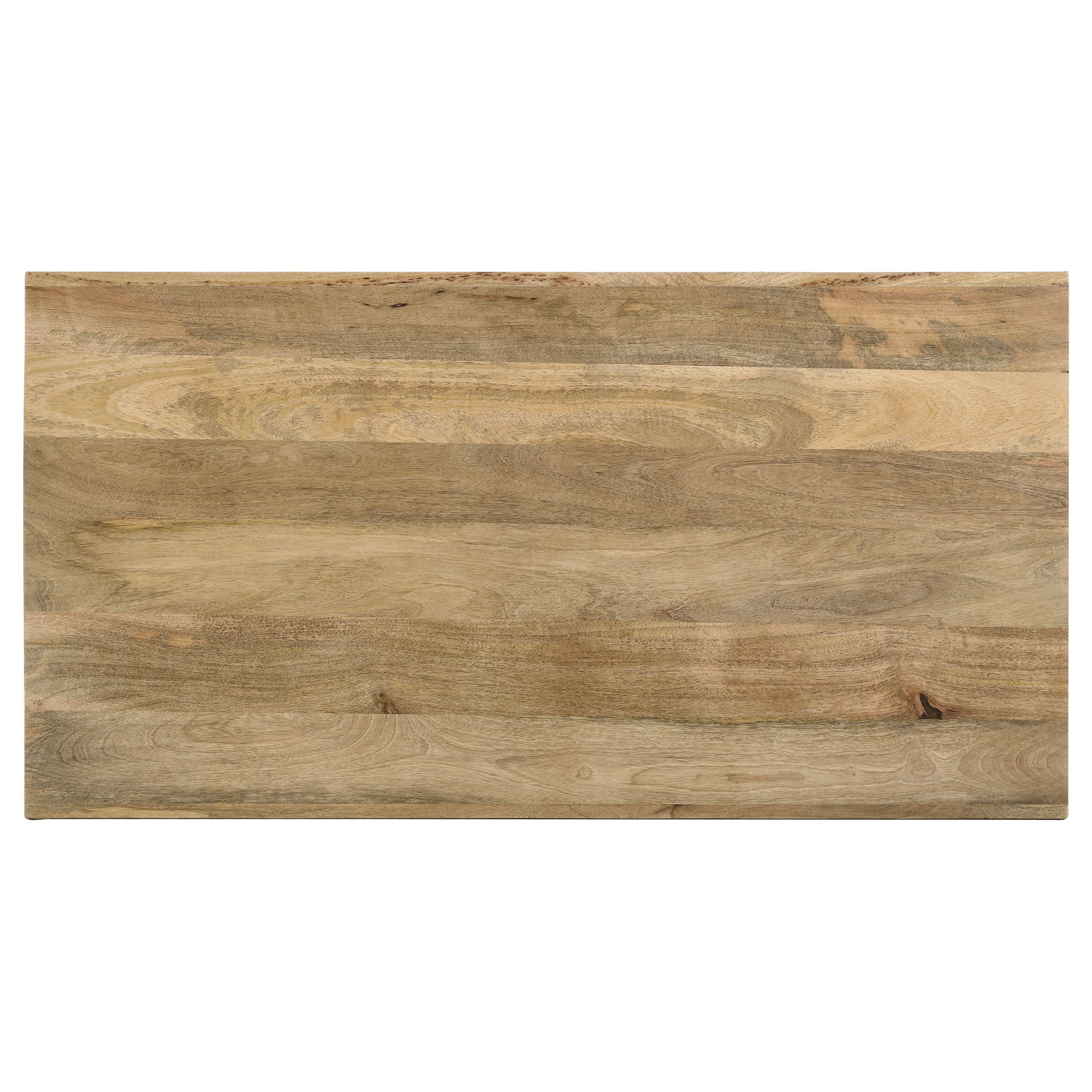 Benton Rectangular Solid Wood Coffee Table Natural-