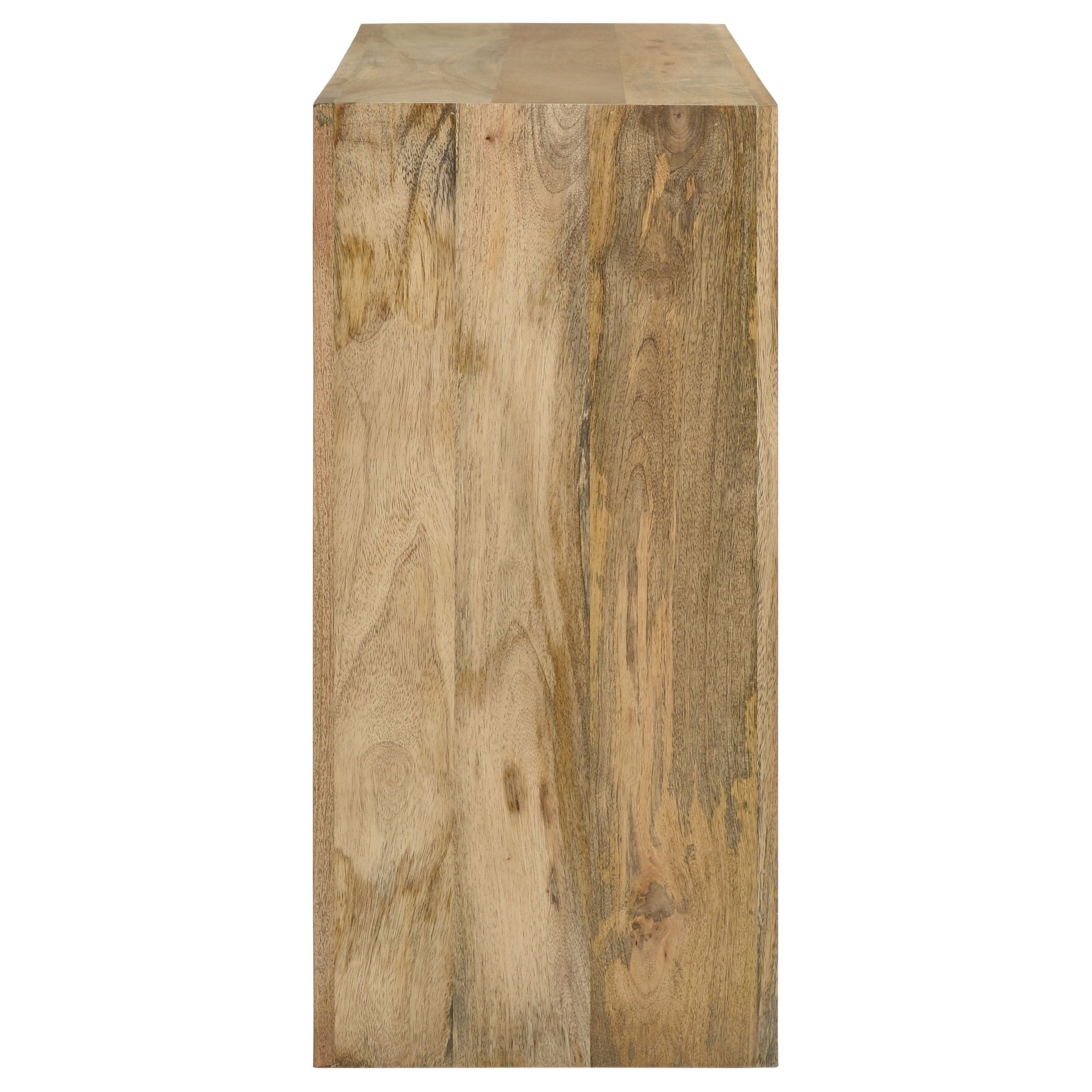 Benton Rectangular Solid Wood Sofa Console Table Natural-