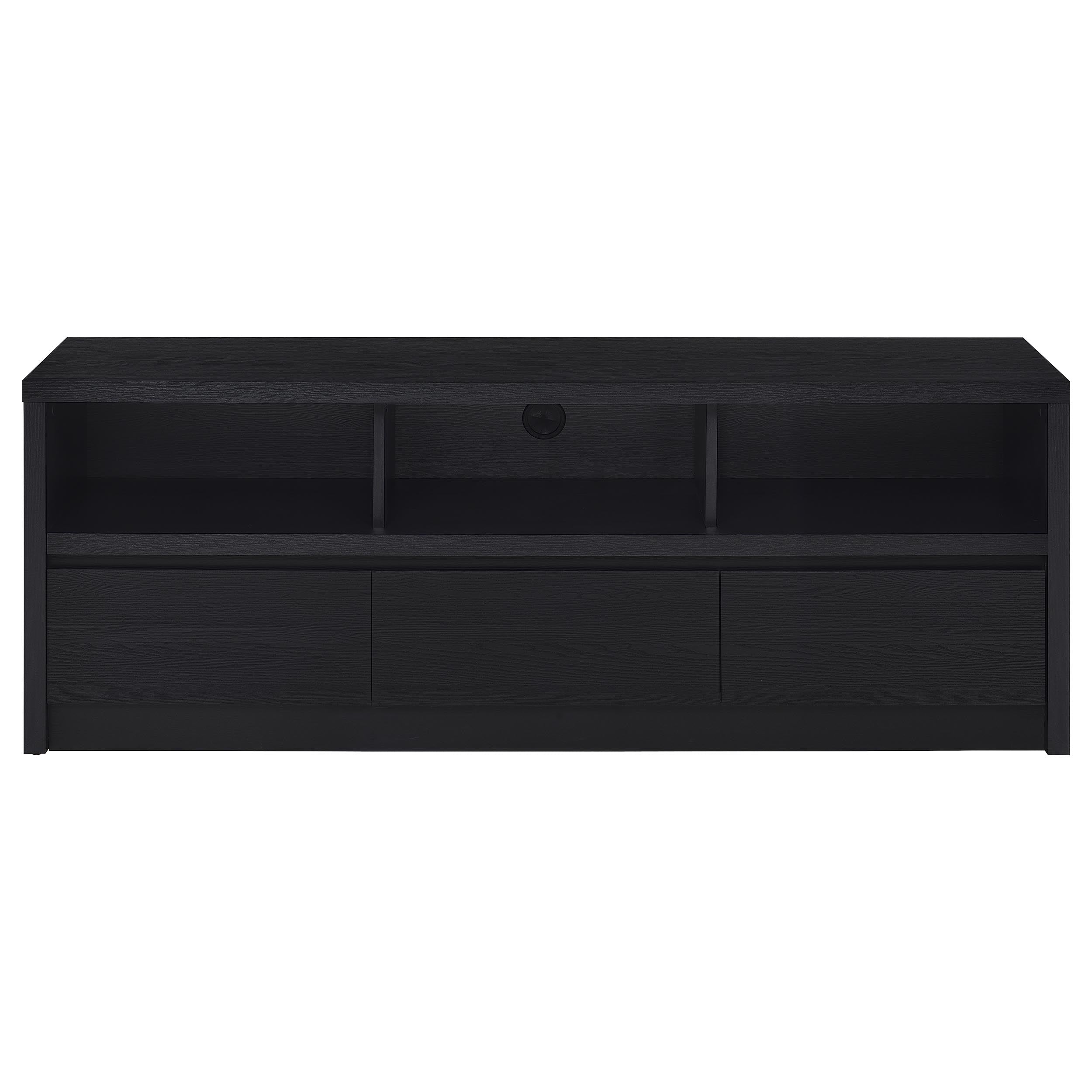 Rutland 59-inch 3-drawer TV Stand Media Console Black-