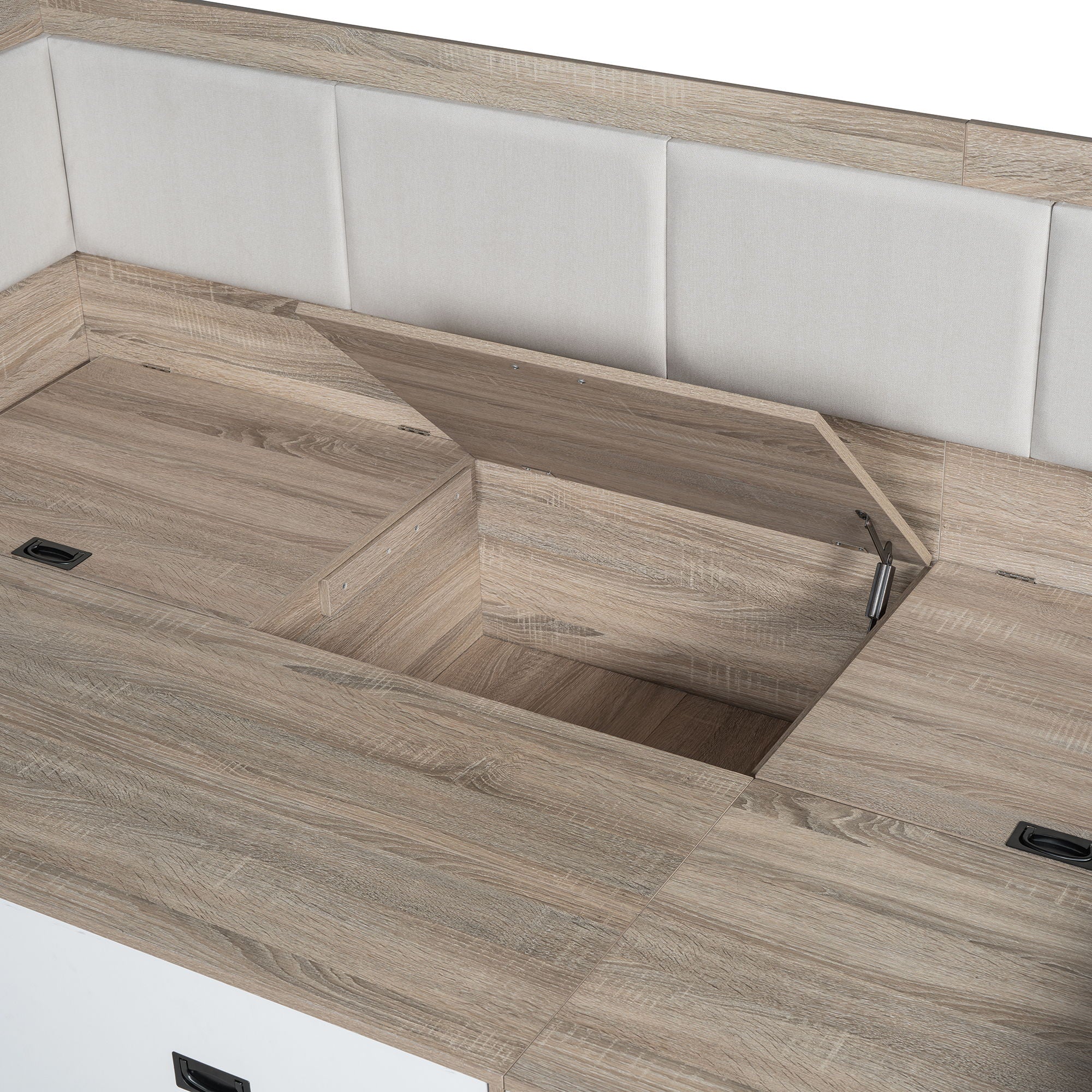 Daybed With 3 Drawers And 3 Storage Compartments