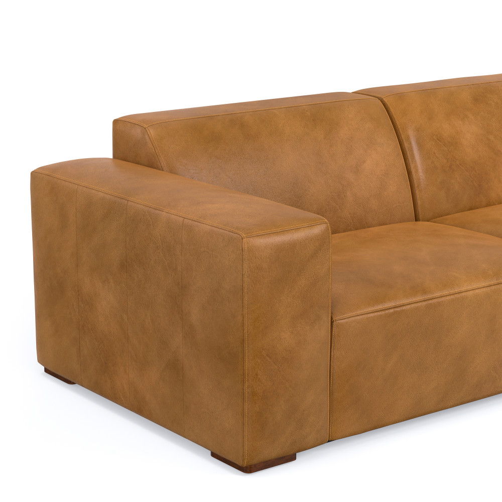 Rex - Handcrafted Sectional Sofa And Ottoman - Best Buy Furniture