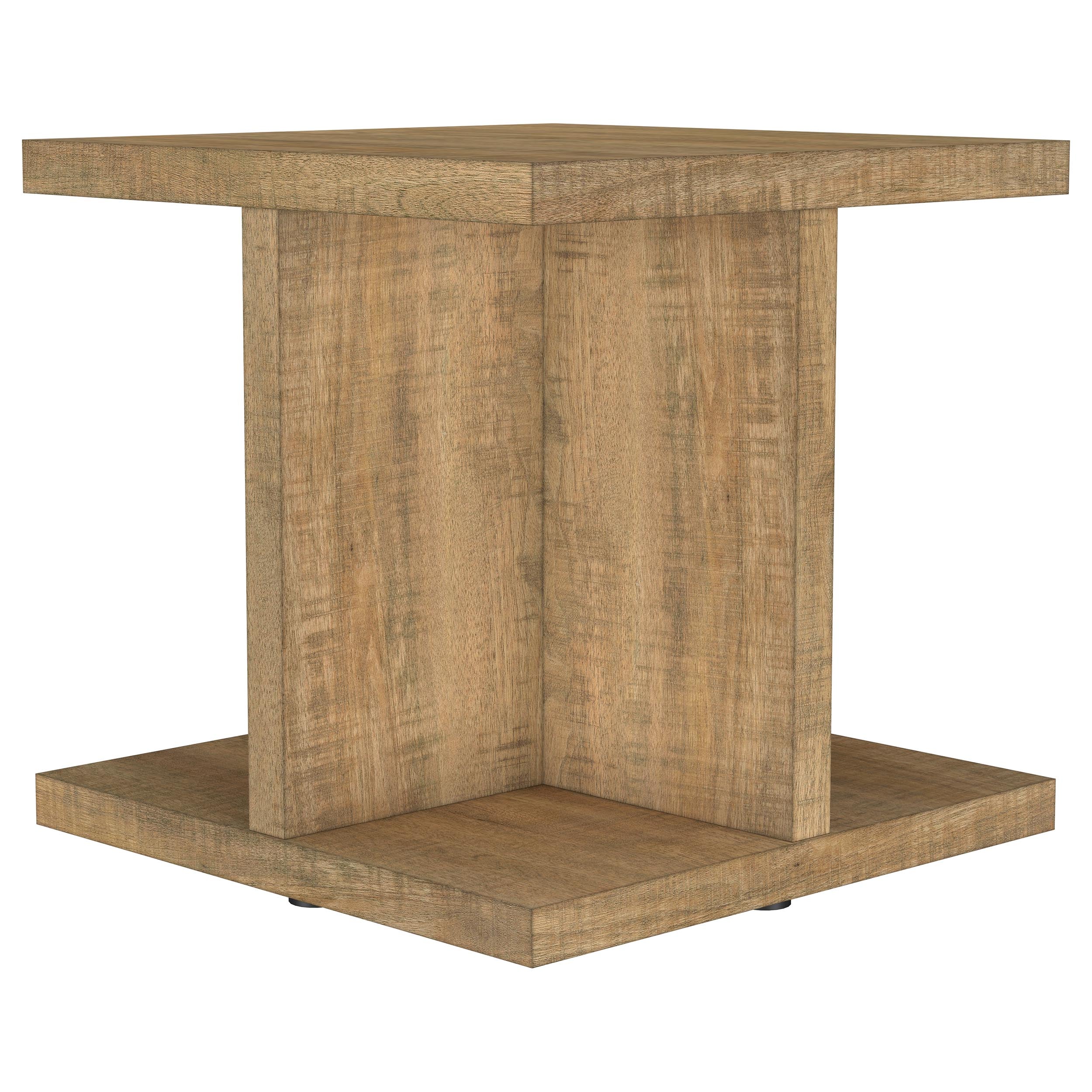 Cortona Square Engineered Wood End Side Table Mango-