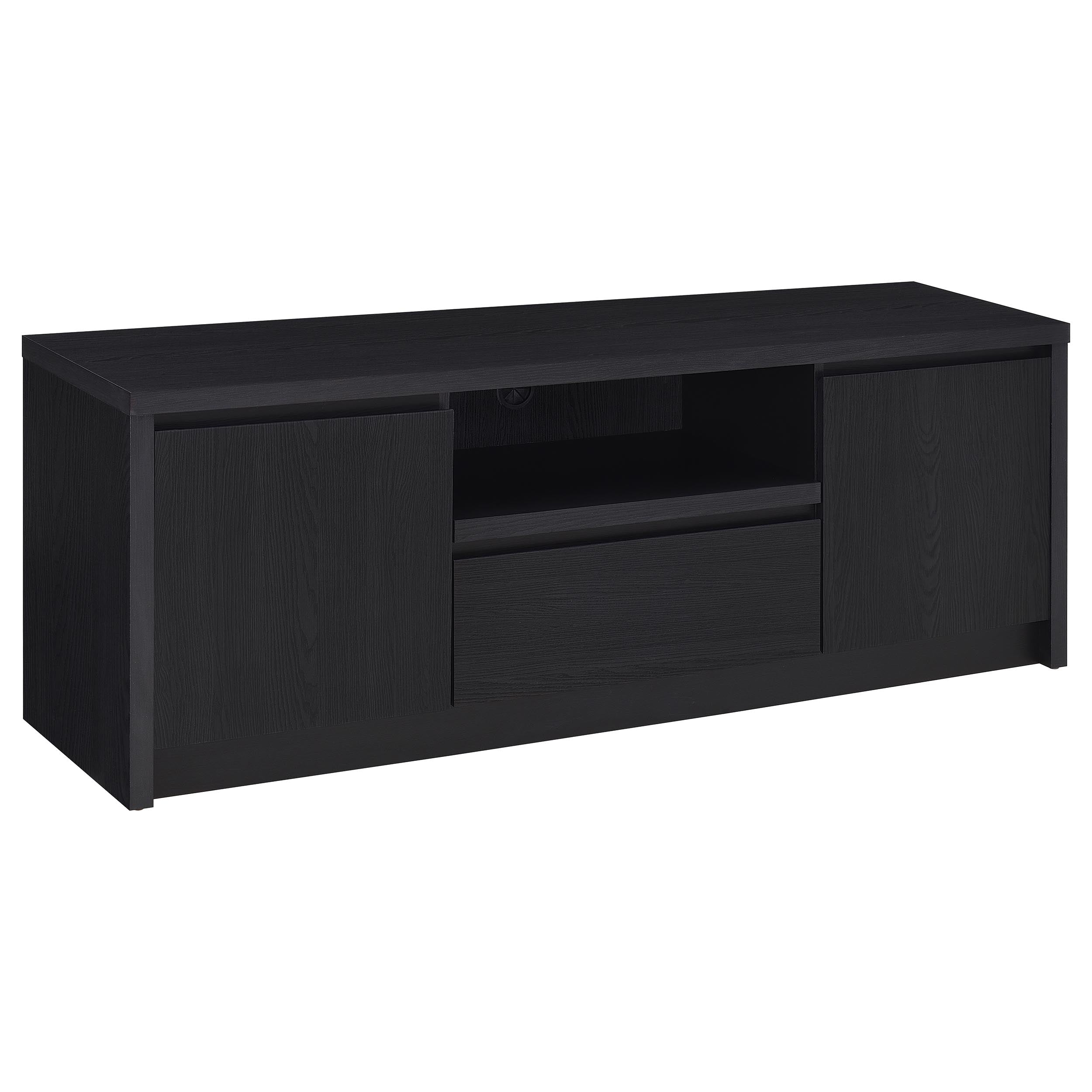 Winfield 60-inch 2-door TV Stand Media Console Black-