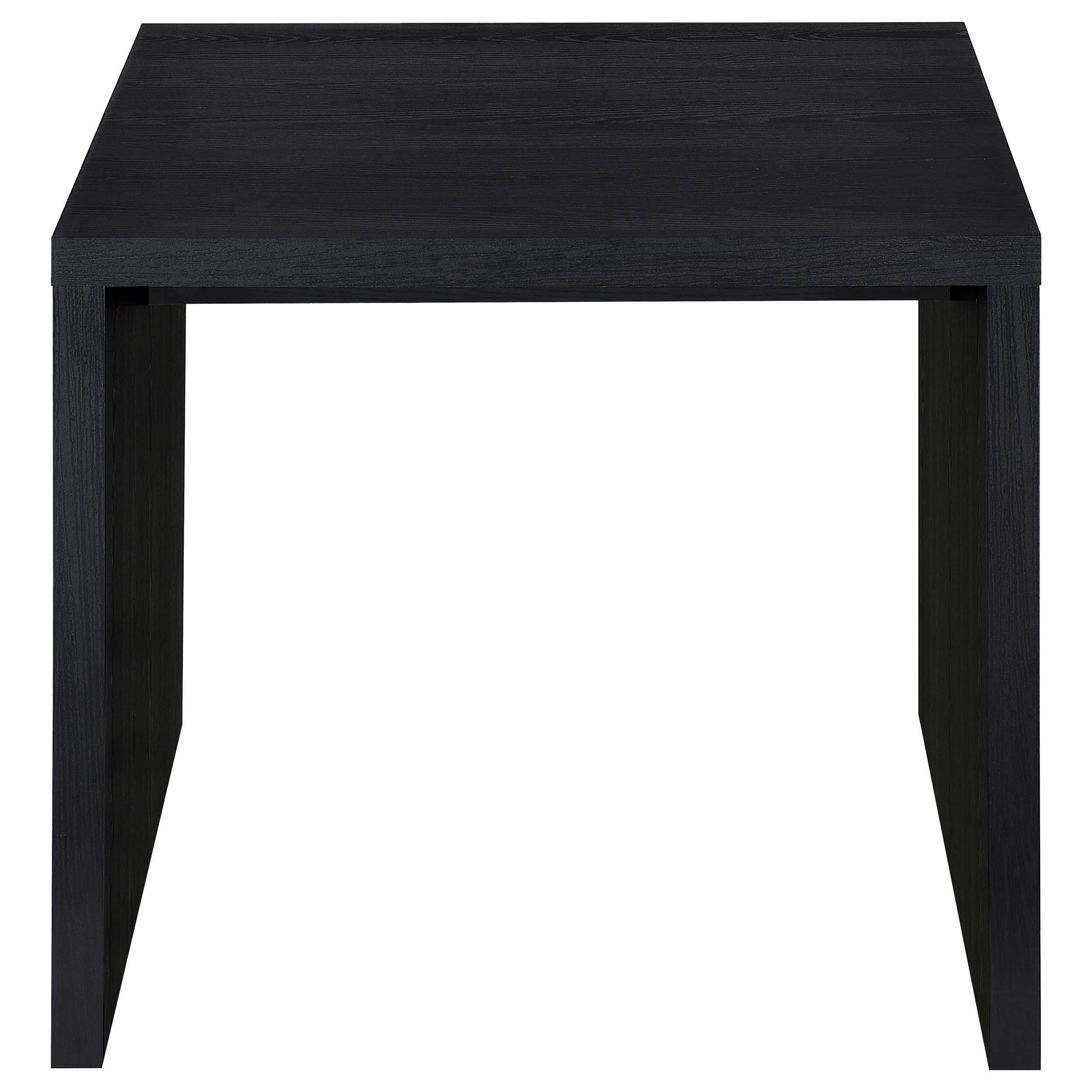 Knapp Engineered Wood Square Side End Table Black-