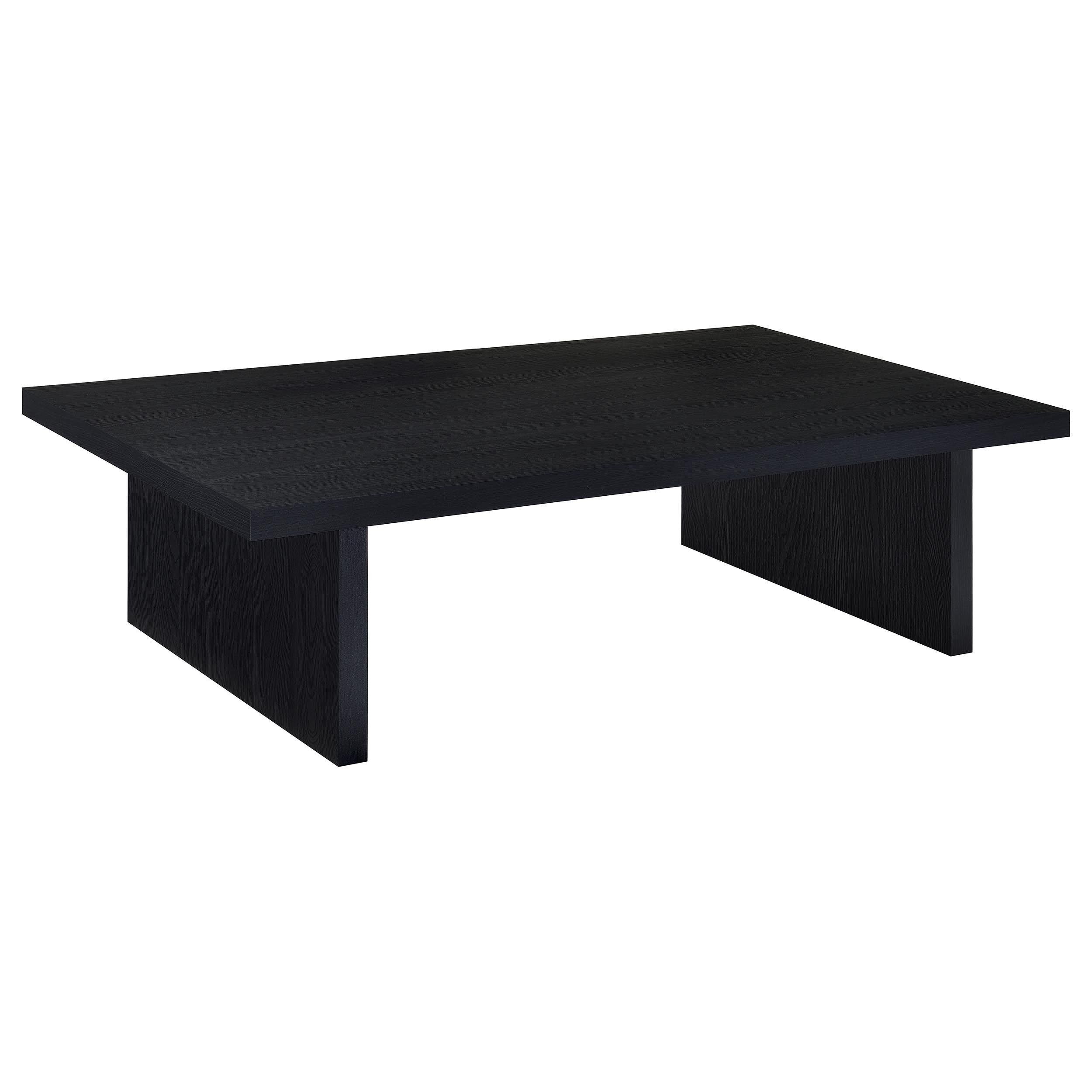 Max Rectangular Engineered Laminate Coffee Table Black-